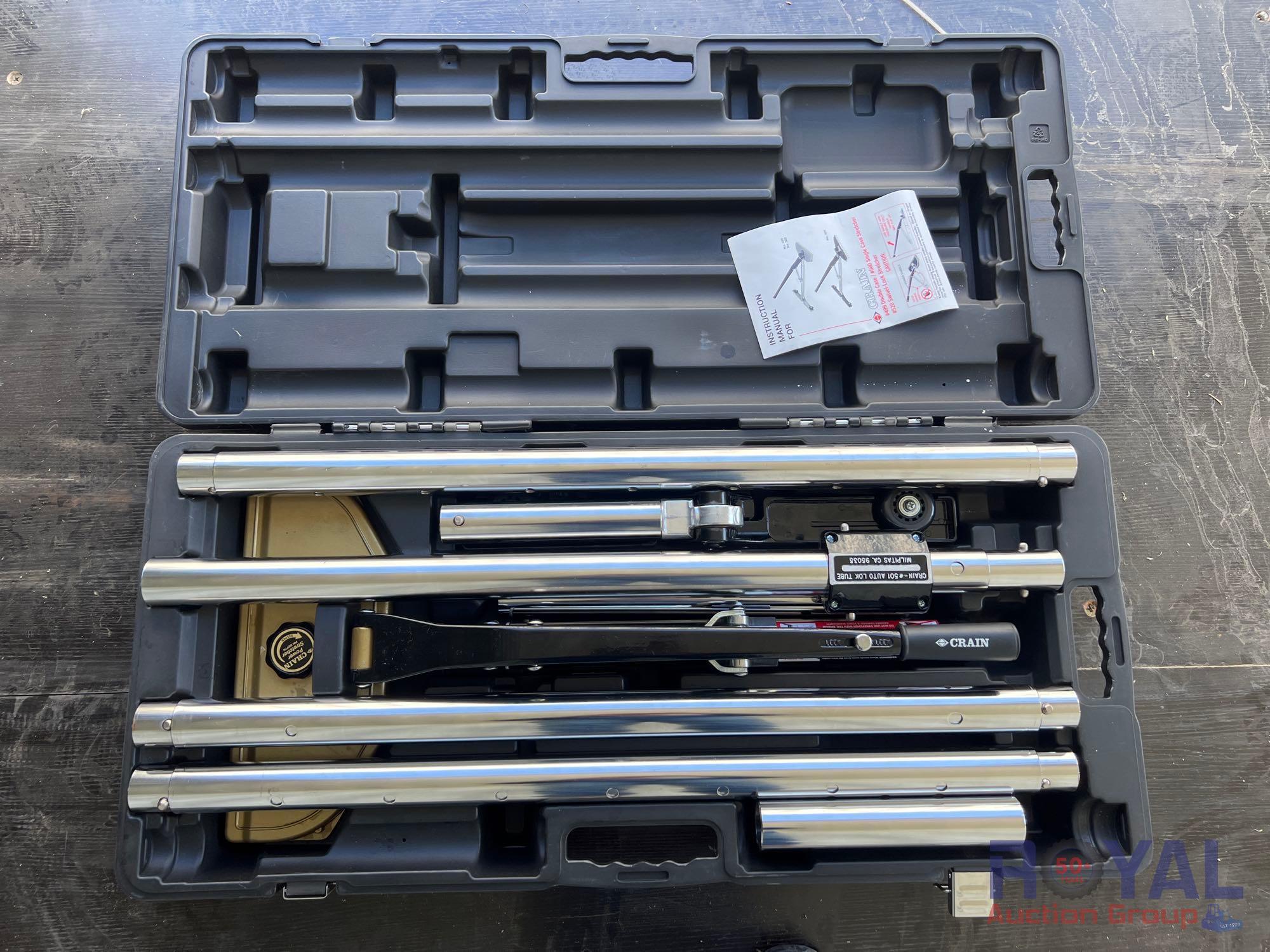 Powernail 50P Floor Nailer, Crain Double Case Power Carpet Stretcher, Bosch Blastrac BL-233-B Sander