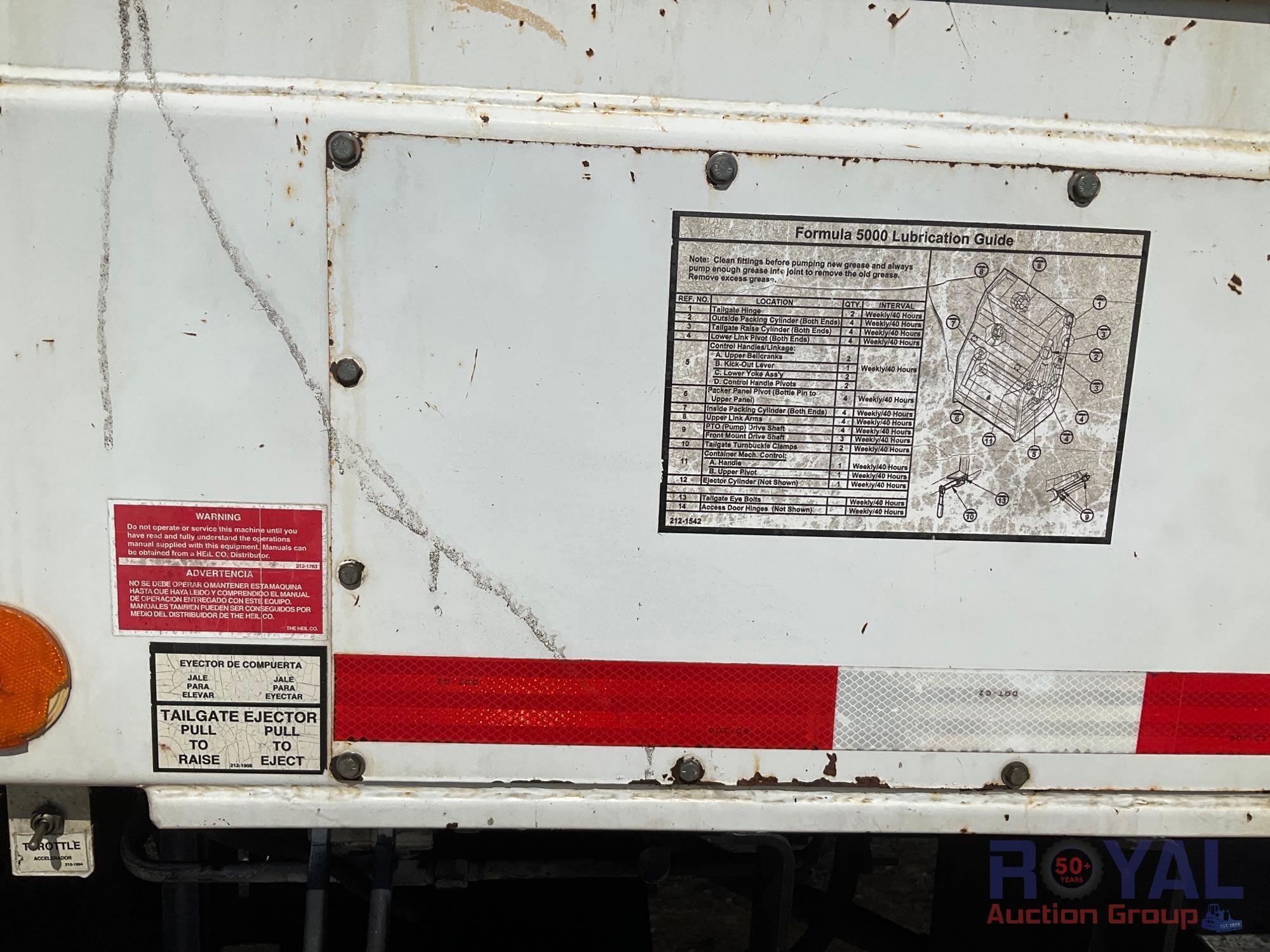 2015 Freightliner 108SD Heil 612-3201 Rear Loader Garbage Truck