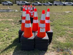 2023 Steelman Lot of 50 Safety Traffic Cones