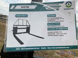 2023 AgroTK SAII100 48in Skid Steer Fork Attachment