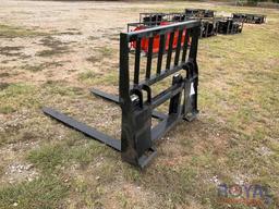 2023 Heavy Duty 48in Skid Steer Fork Attachment