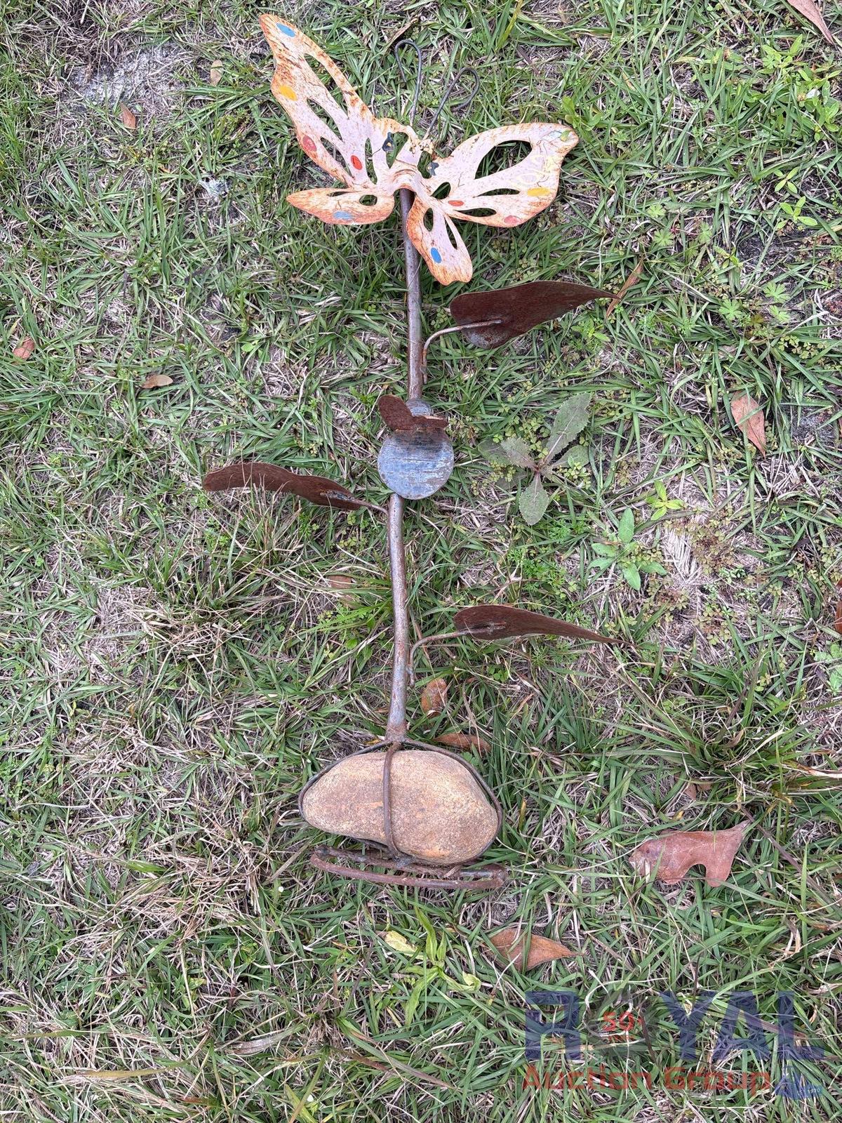 Butterfly Metal Lawn Art