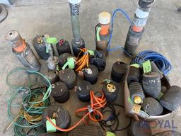 Lot of Misc Pipe Ball Plugs and Air Hoses
