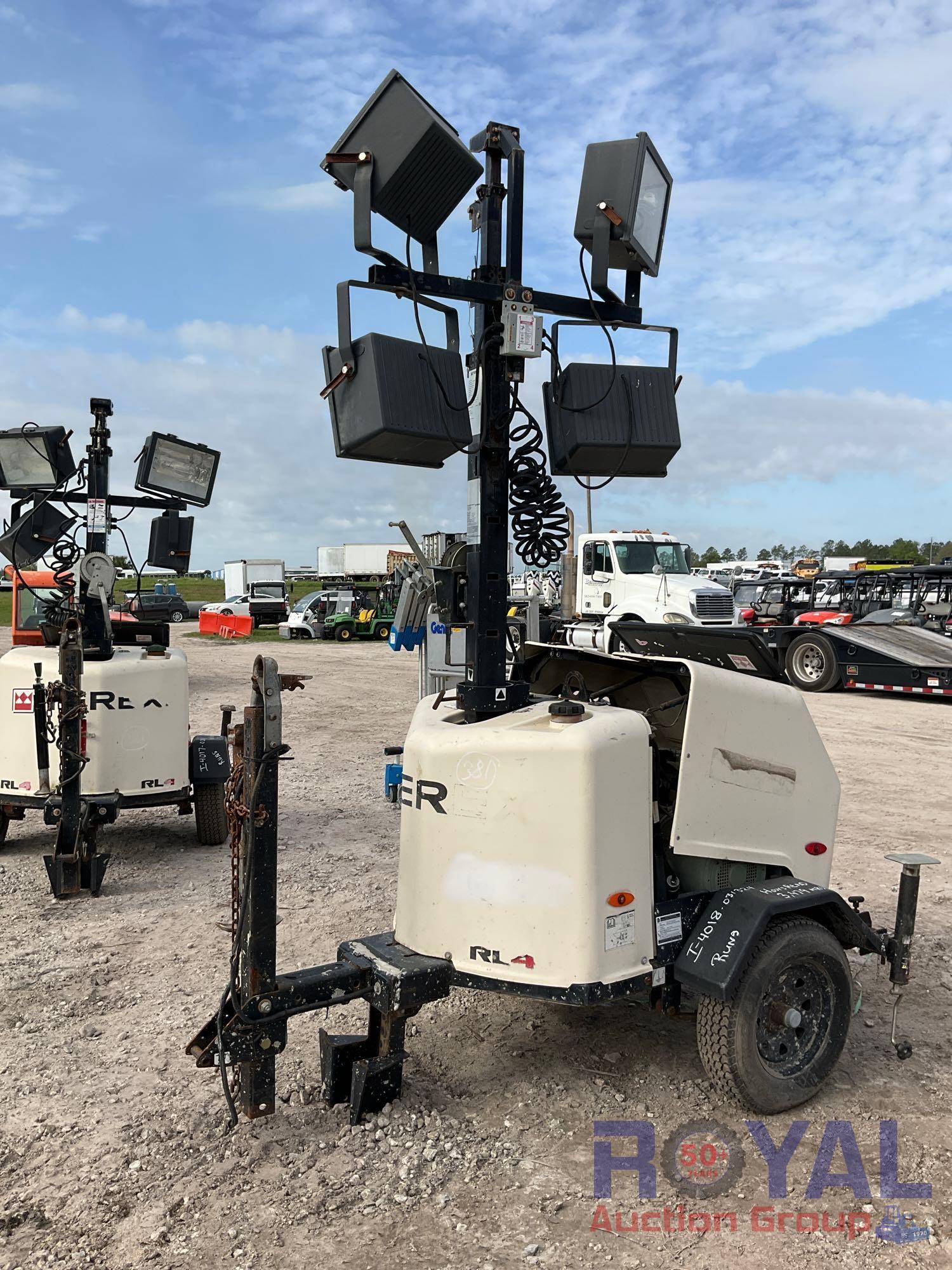 2018 Terex RL4 S/A Towable Light Tower