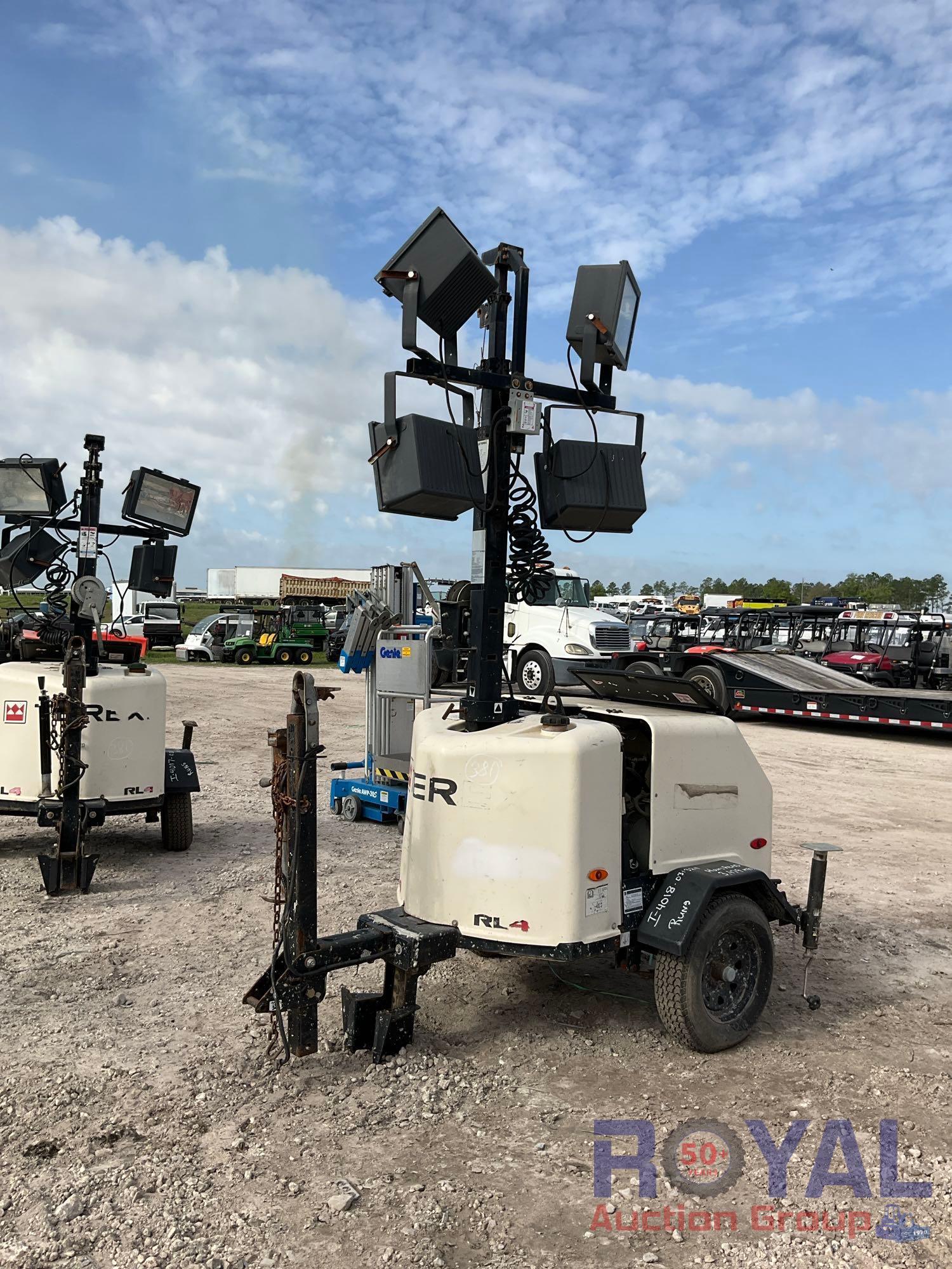 2018 Terex RL4 S/A Towable Light Tower