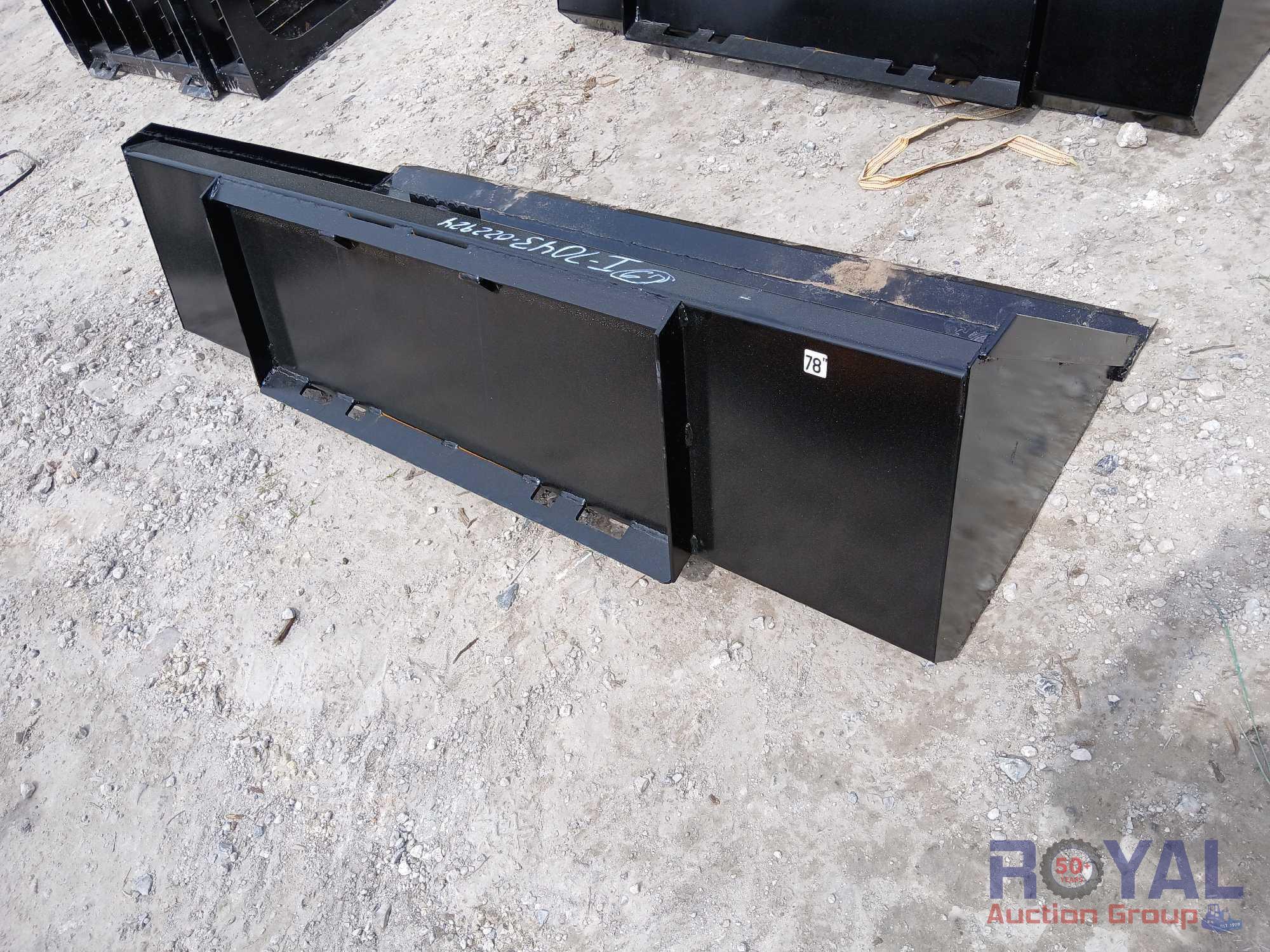 2024 78in Bucket Skid Steer Attachment