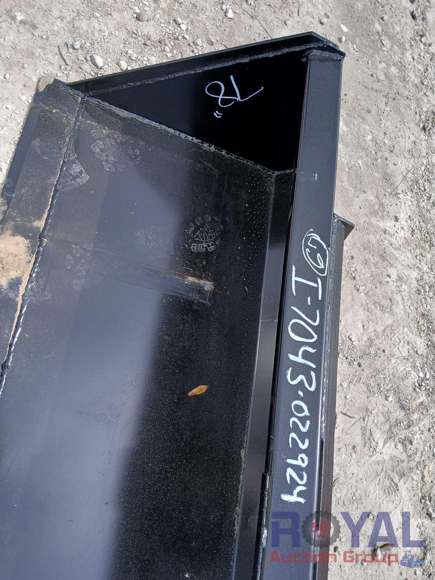 2024 78in Bucket Skid Steer Attachment