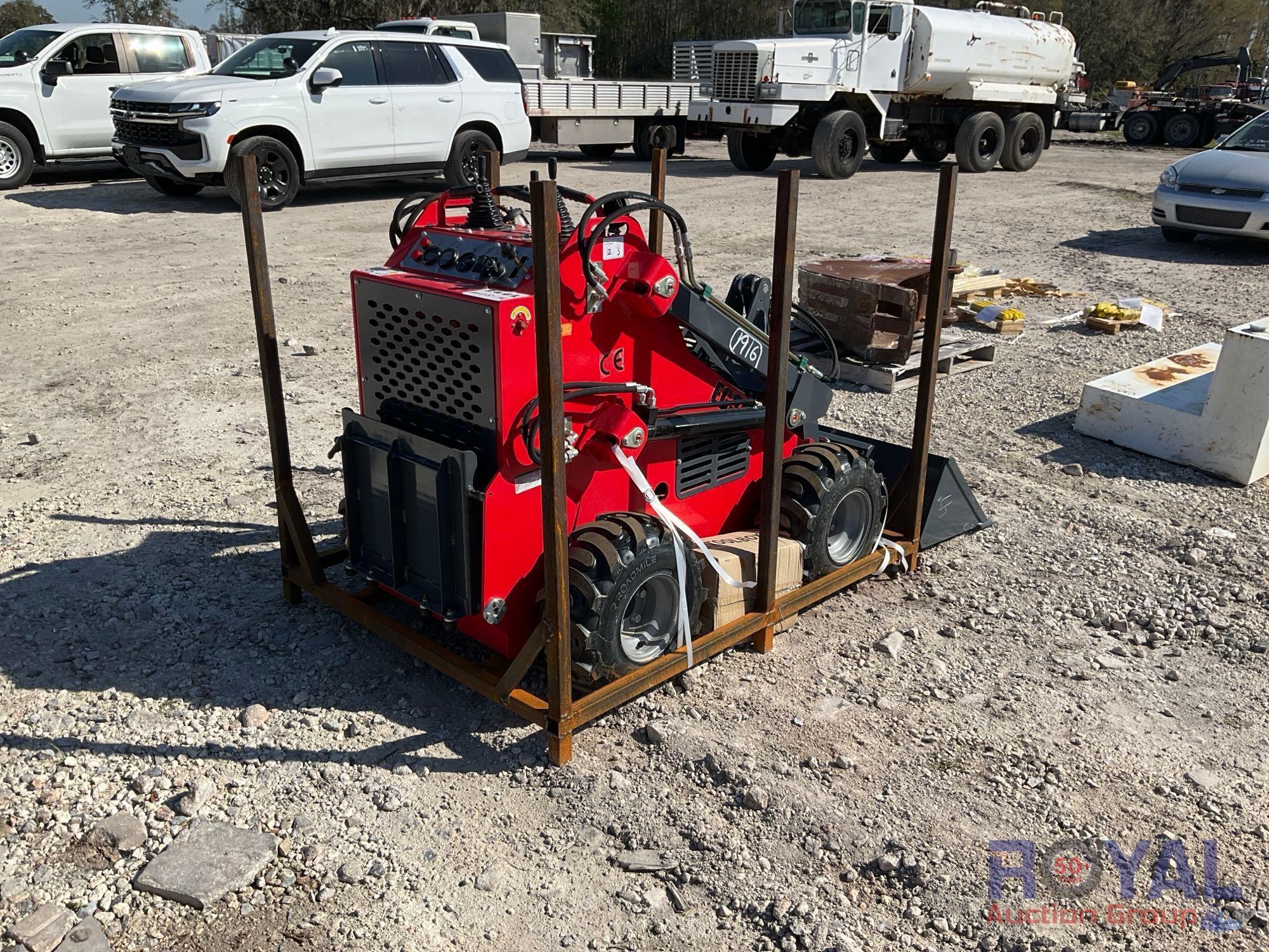 2024 EGN EG380 Stand On Mini Wheel Loader Skid Steer