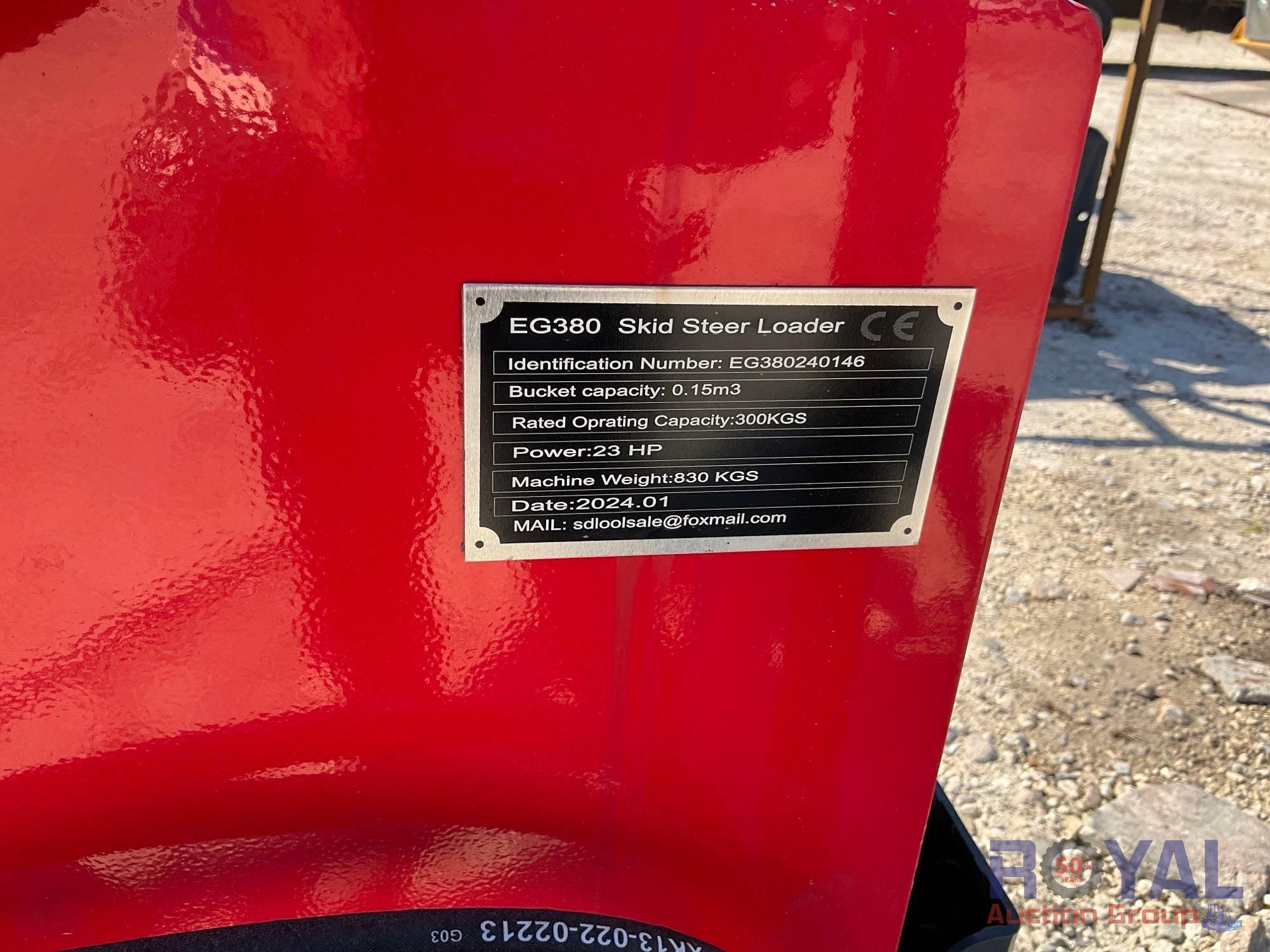 2024 EGN EG380 Stand On Mini Wheel Loader Skid Steer