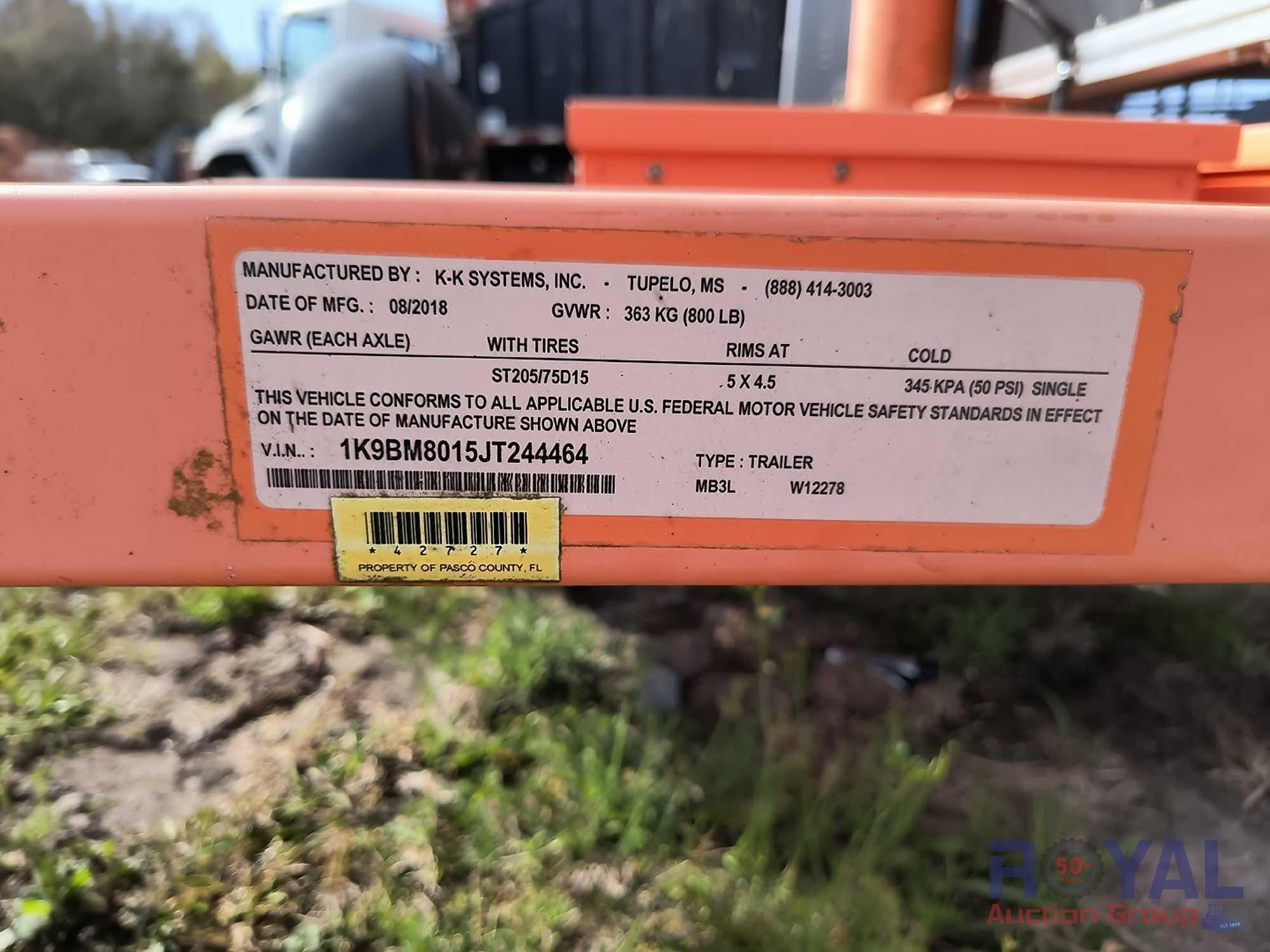 2018 K-K Solar Towable Message Board