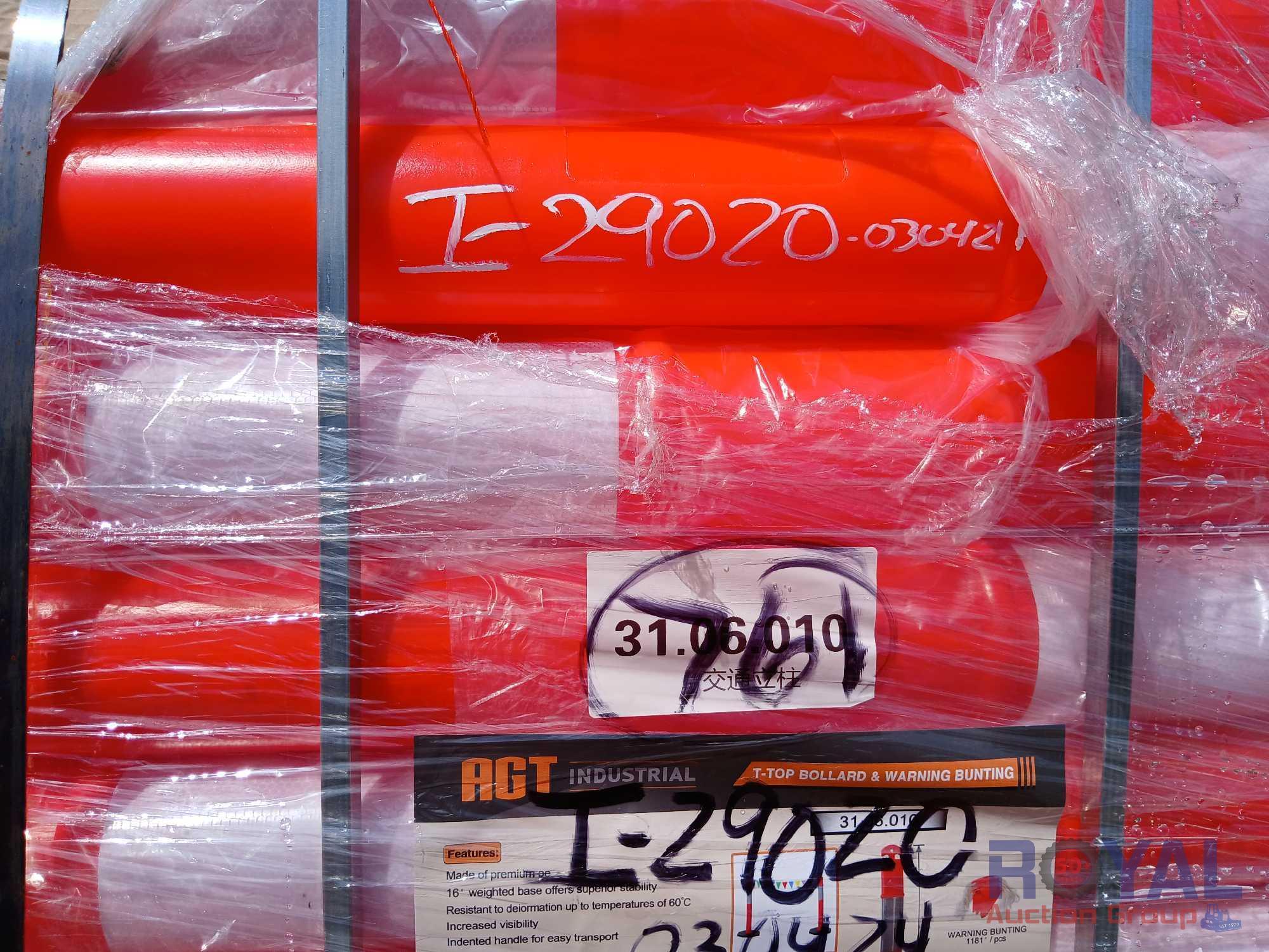 2024 100 T- Top Bollard and Warning Bunting