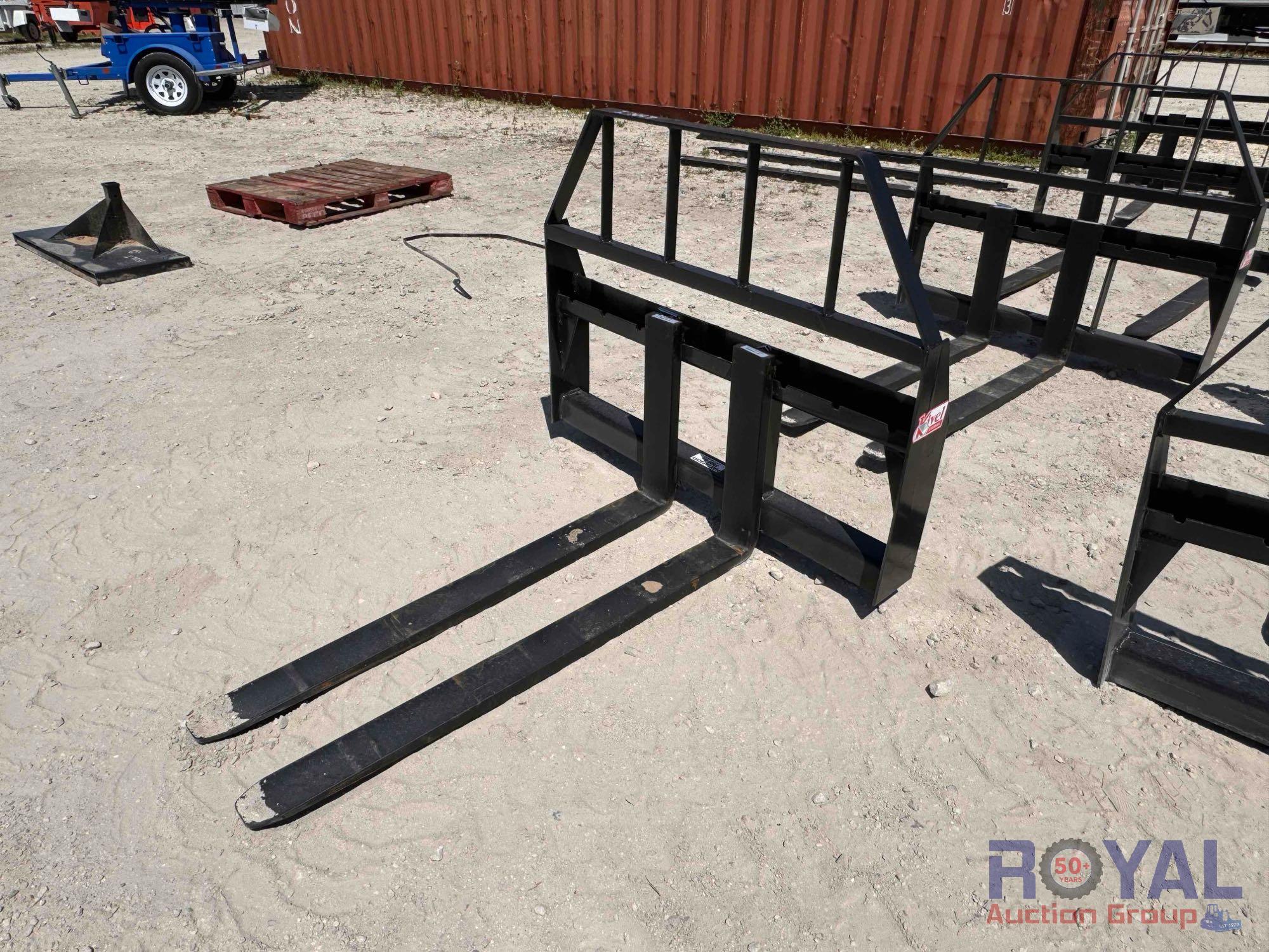 2024 Kivel 48in 3500lbs Skid Steer Fork Attachment