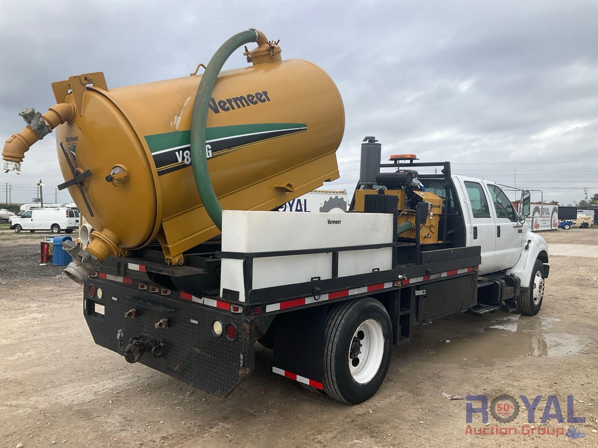 2000 Ford F650 SuperDuty Crew Cab Vermeer V800G Vacuum Truck