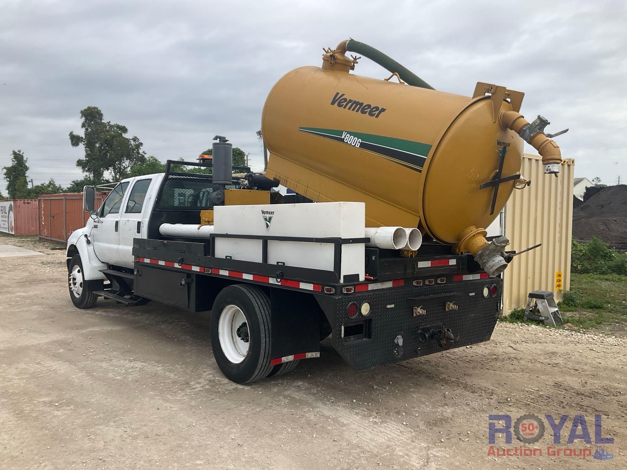 2000 Ford F650 SuperDuty Crew Cab Vermeer V800G Vacuum Truck