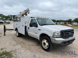 2004 Ford F550 Stellar 6620 Crane Service Truck