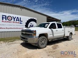 2018 Chevrolet 2500HD 4x4 Crew Cab Diesel Service Truck