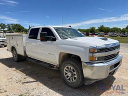 2018 Chevrolet 2500HD 4x4 Crew Cab Diesel Service Truck