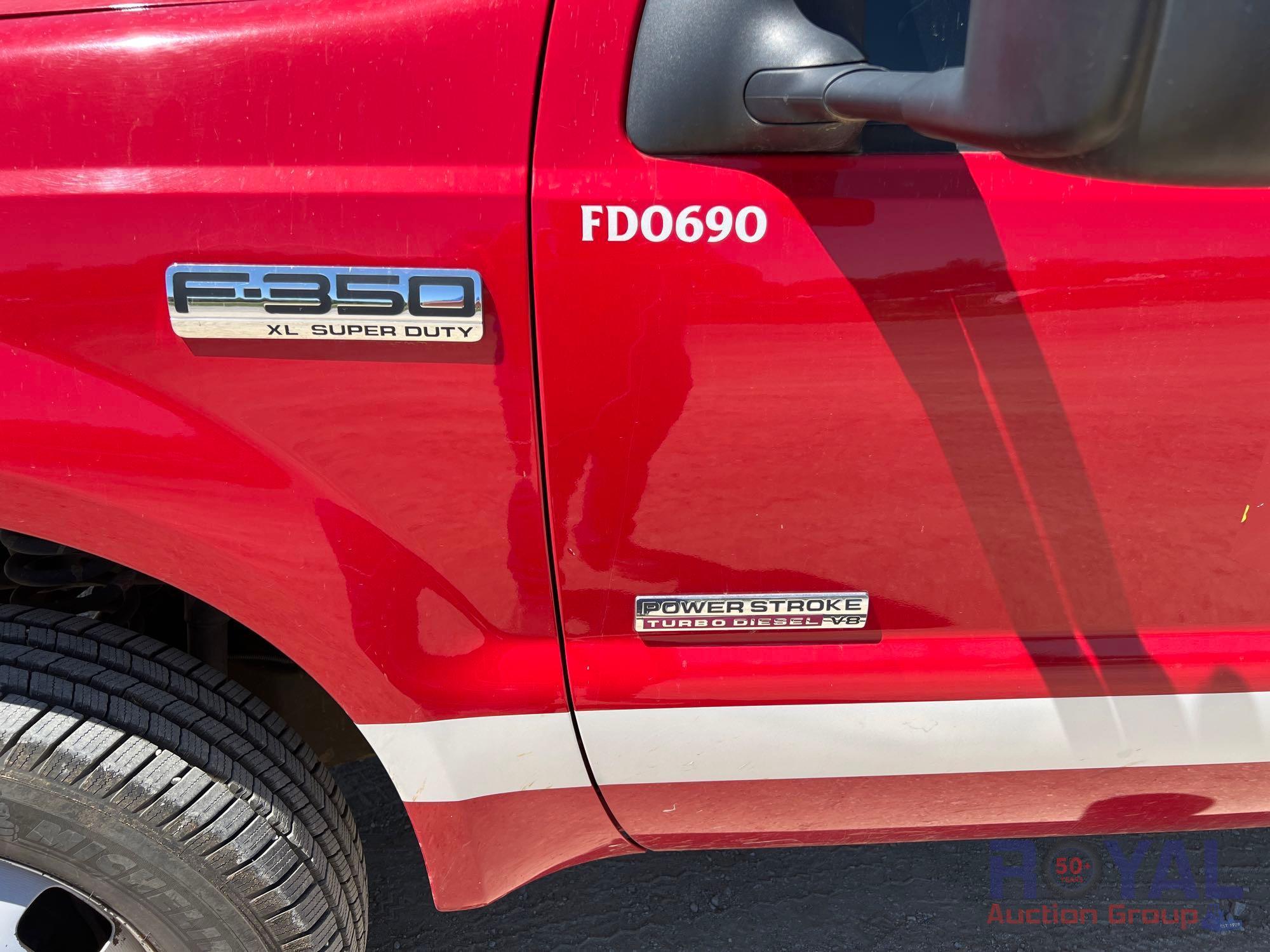 2007 Ford F350 4x4 Crew Cab Service Truck