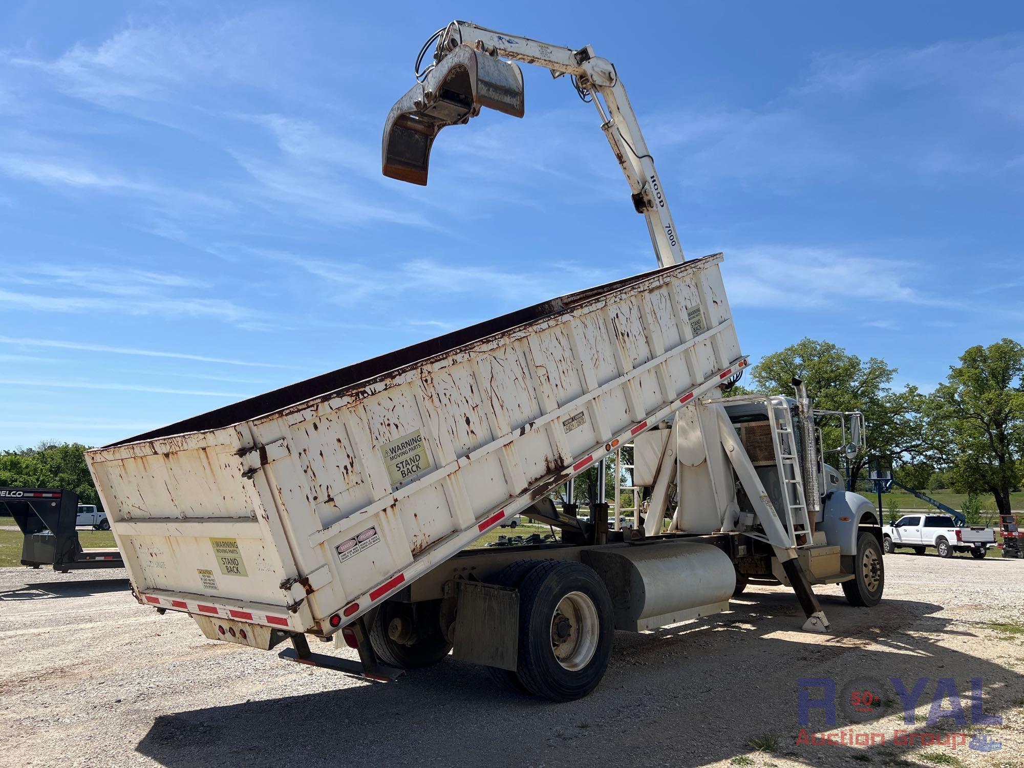 2015 Peterbilt 382 Hood 7000 Dump Grapple Truck