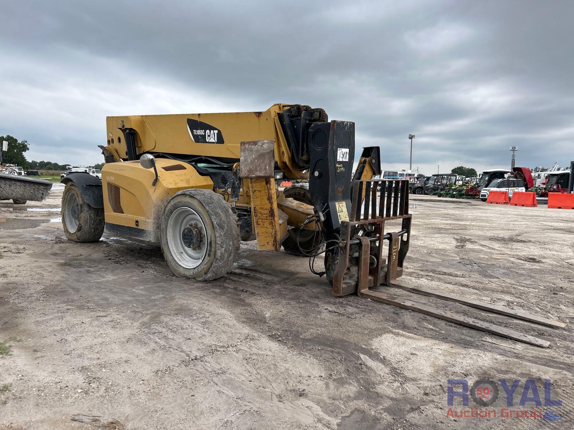 2014 Caterpillar TL1055C 4x4 Telescopic Telehandler Forklift