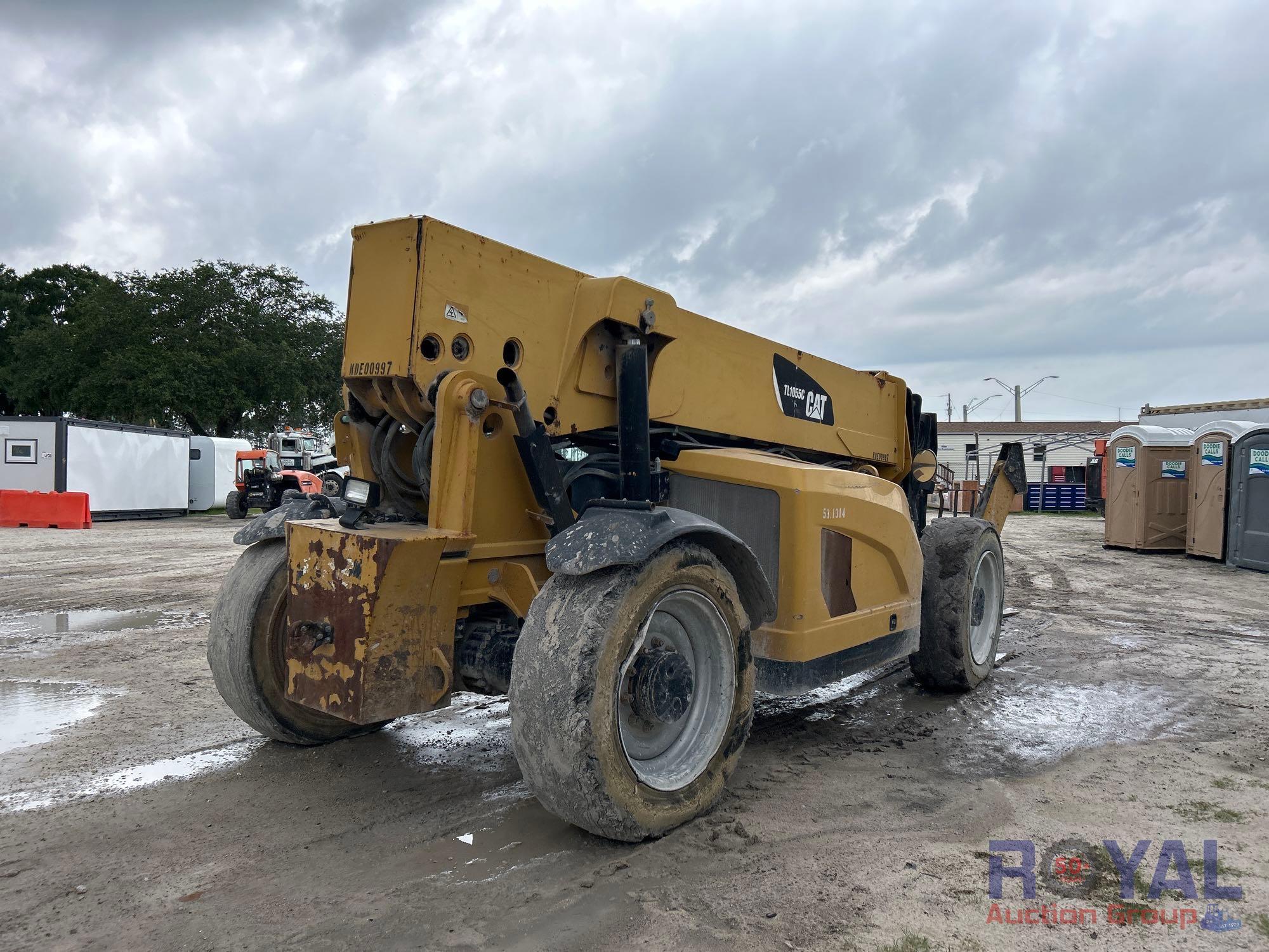 2014 Caterpillar TL1055C 4x4 Telescopic Telehandler Forklift