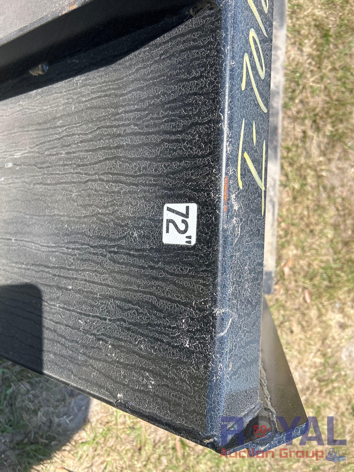 2024 Kivel 72in Bucket Skid Steer Attachment