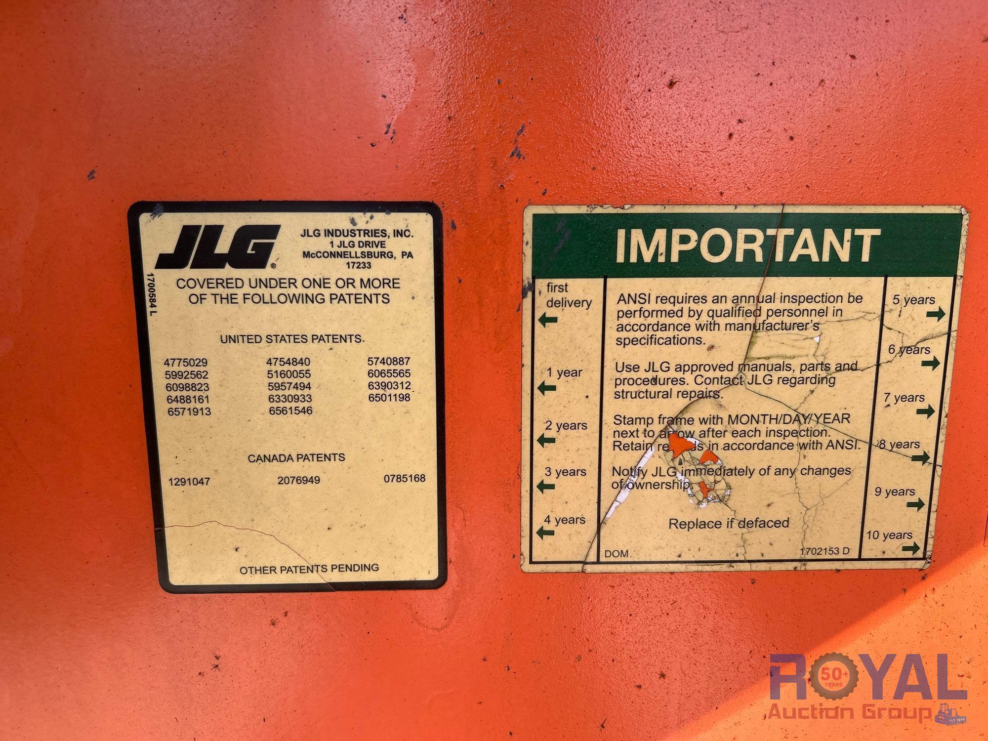 2008 JLG 600AJ 4x4 Articulating Boom Lift