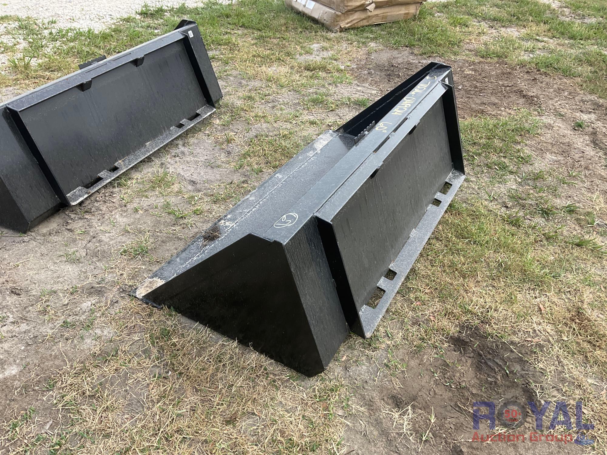 2024 Kivel 60in Bucket Skid Steer Attachment