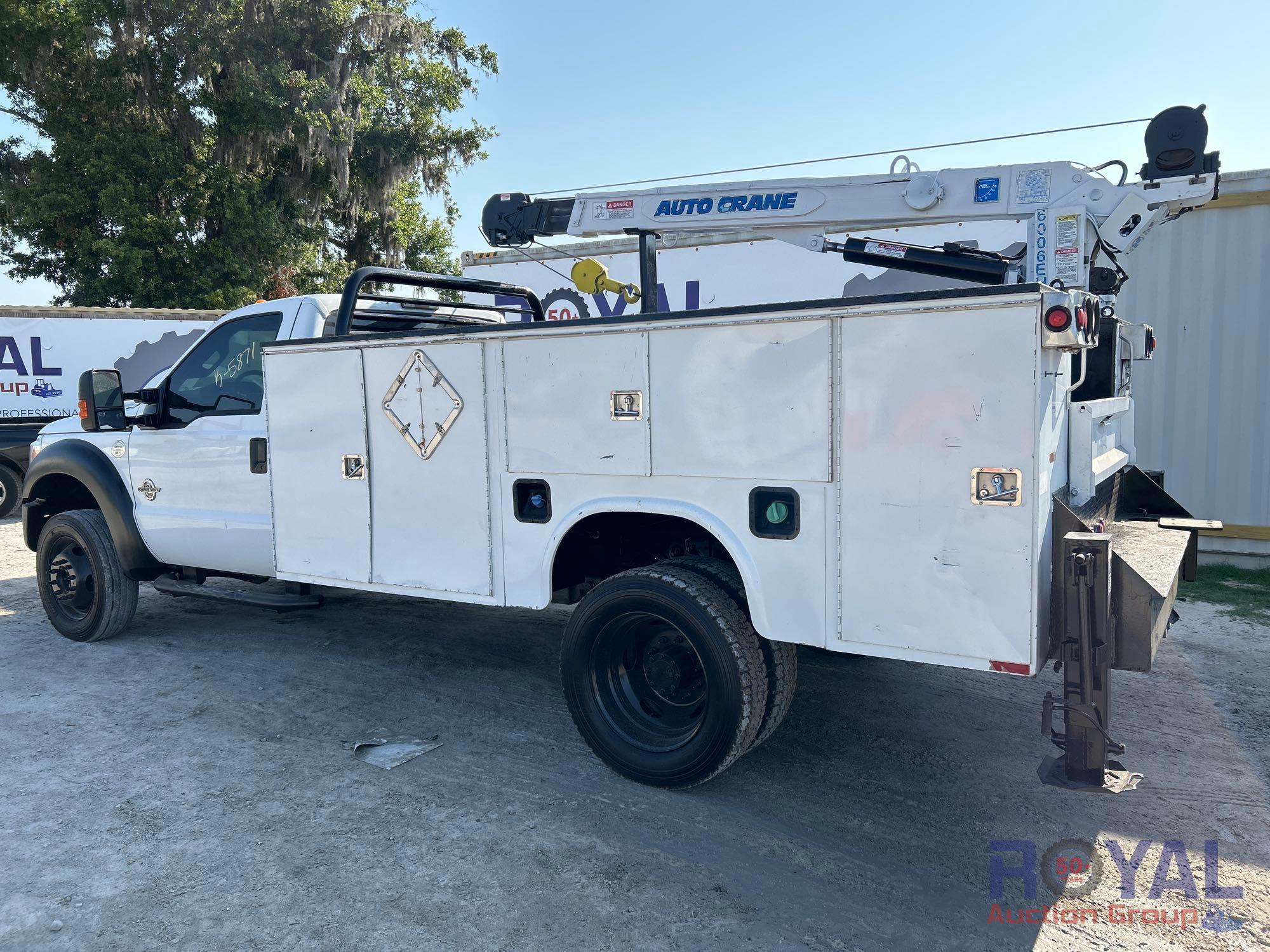 2012 Ford F550 Auto Crane 6006EH Service Crane Mechanics Truck