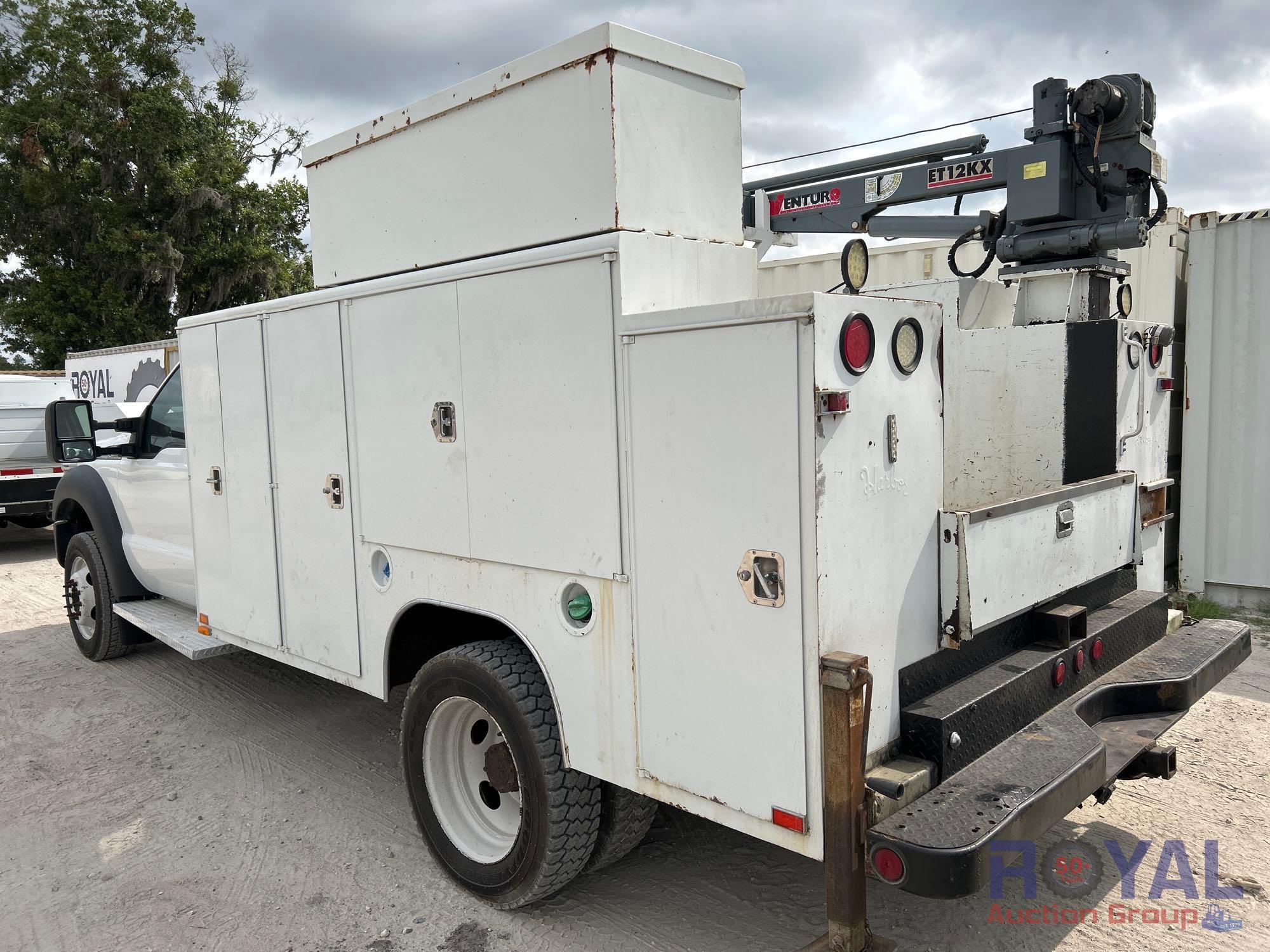 2013 Ford F450 Venturo ET12KX Crane Truck