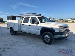 2006 Chevrolet Silverado 4x4 Crew Cab Service Truck