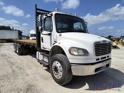 2007 Freightliner M2 106 T/A Piggyback Flatbed Truck