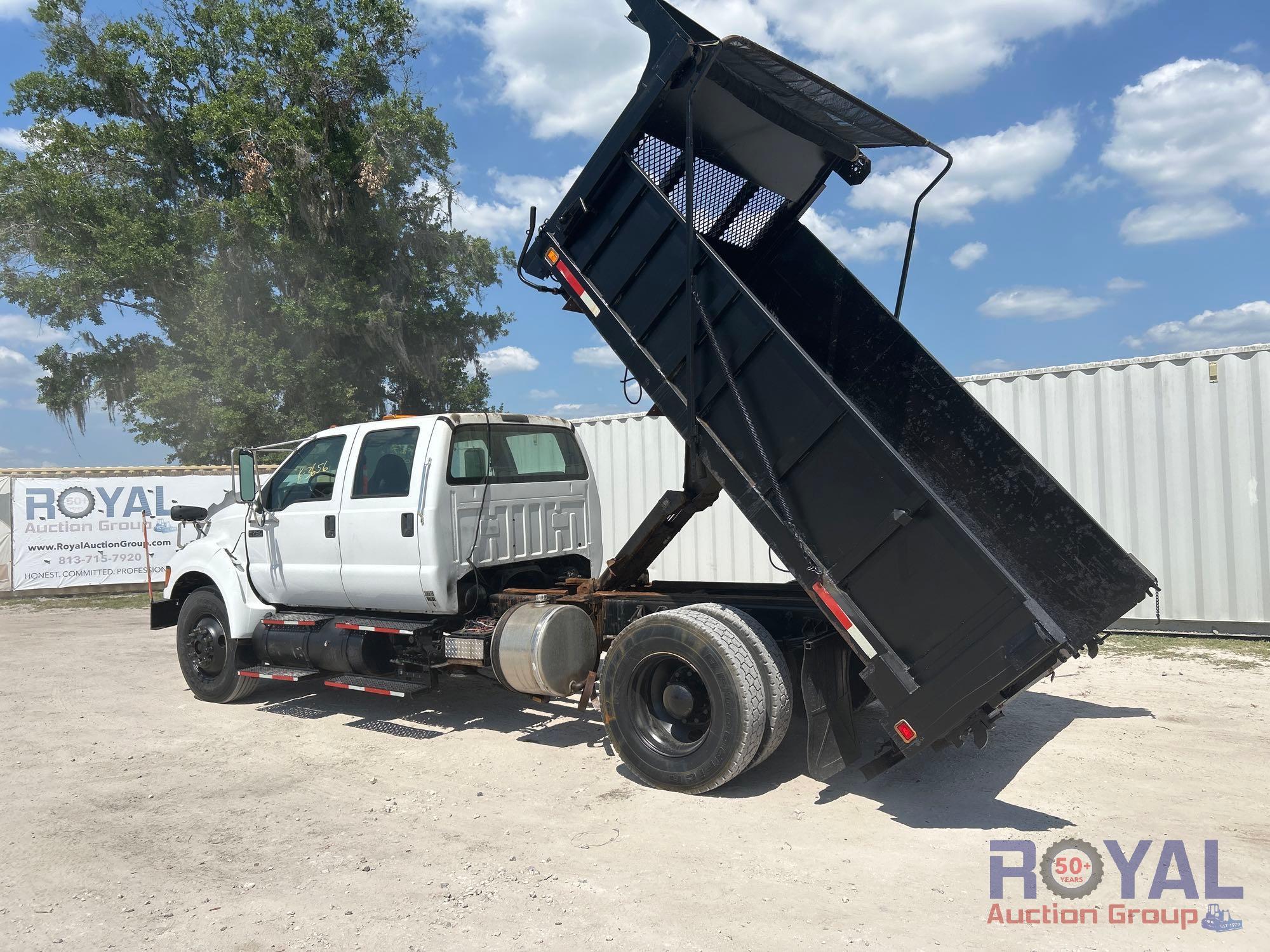 2008 Ford F750 Crew Cab Dump Truck