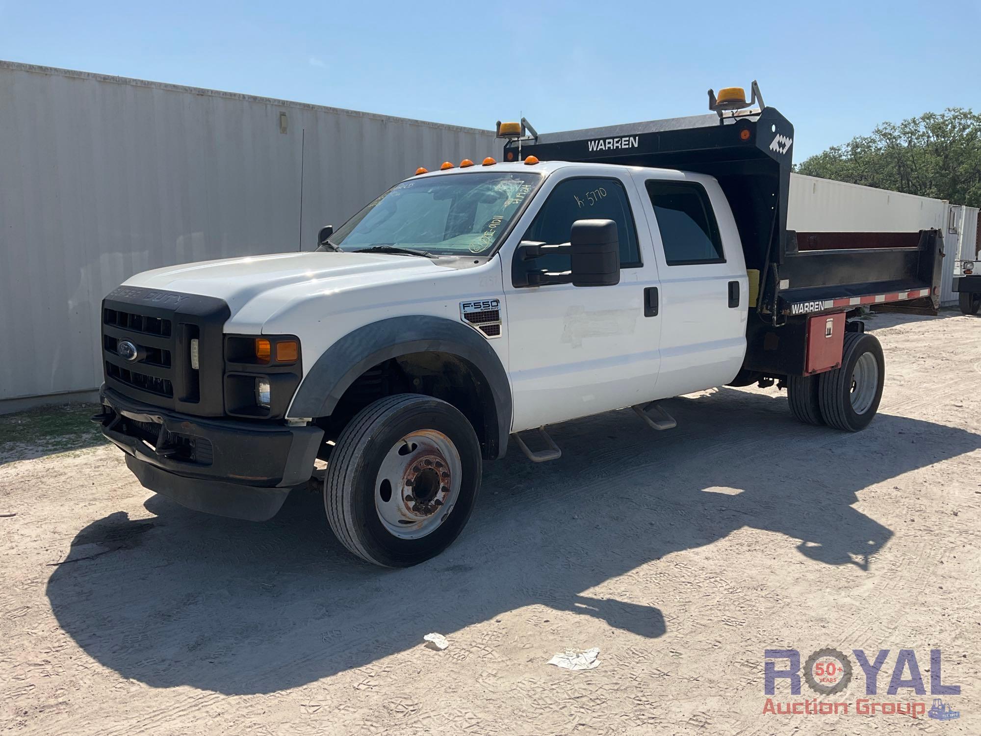 2008 Ford F550 Crew Cab Dump Truck