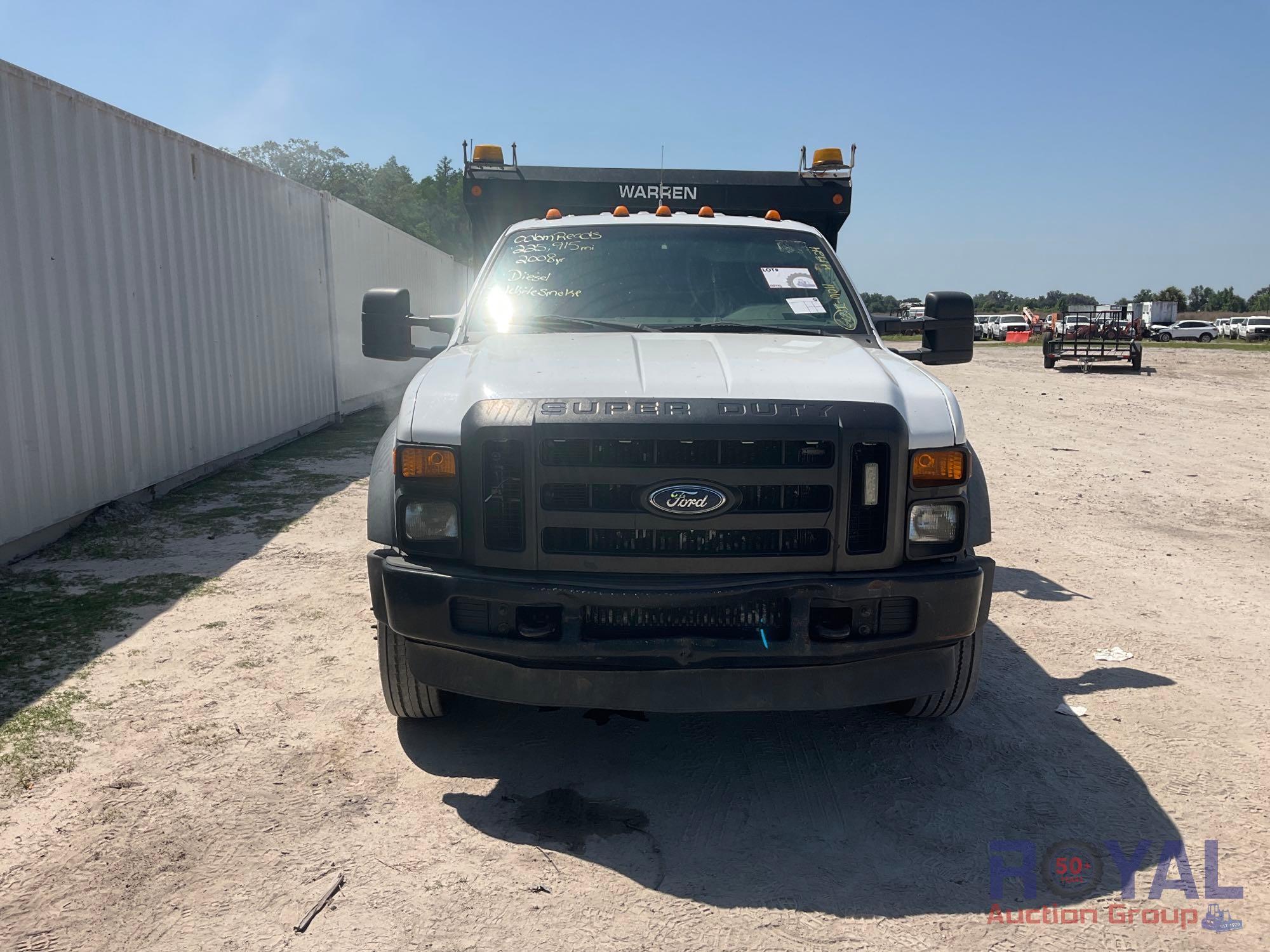 2008 Ford F550 Crew Cab Dump Truck