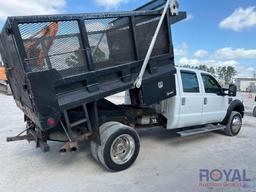 2008 Ford F450 4x4 Crew Cab Dump Truck