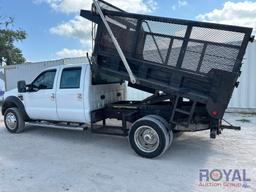 2008 Ford F450 4x4 Crew Cab Dump Truck