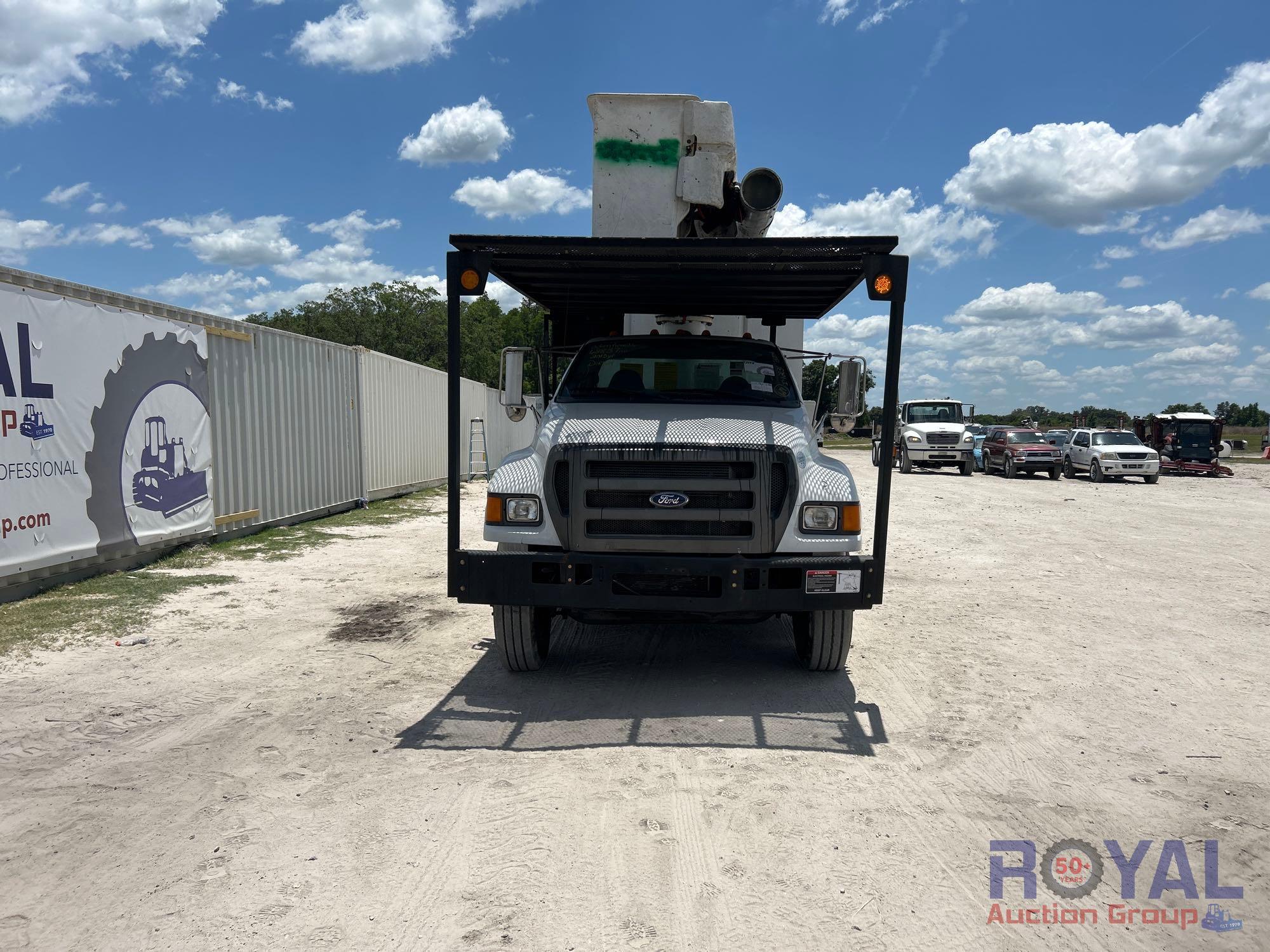 2013 Ford F750 Altec LR756 Chipper Dump Forestry Bucket Truck