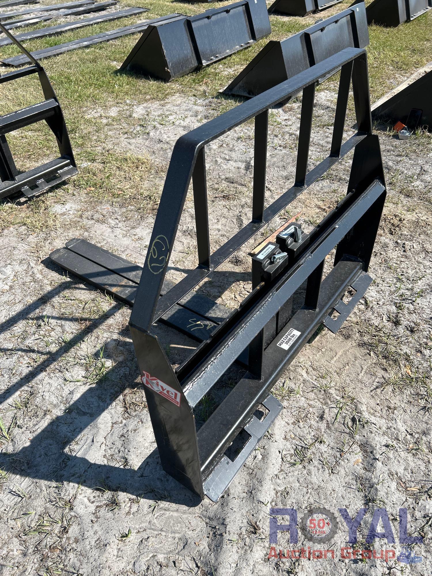 2024 Kivel 48in Fork Skid Steer Attachment