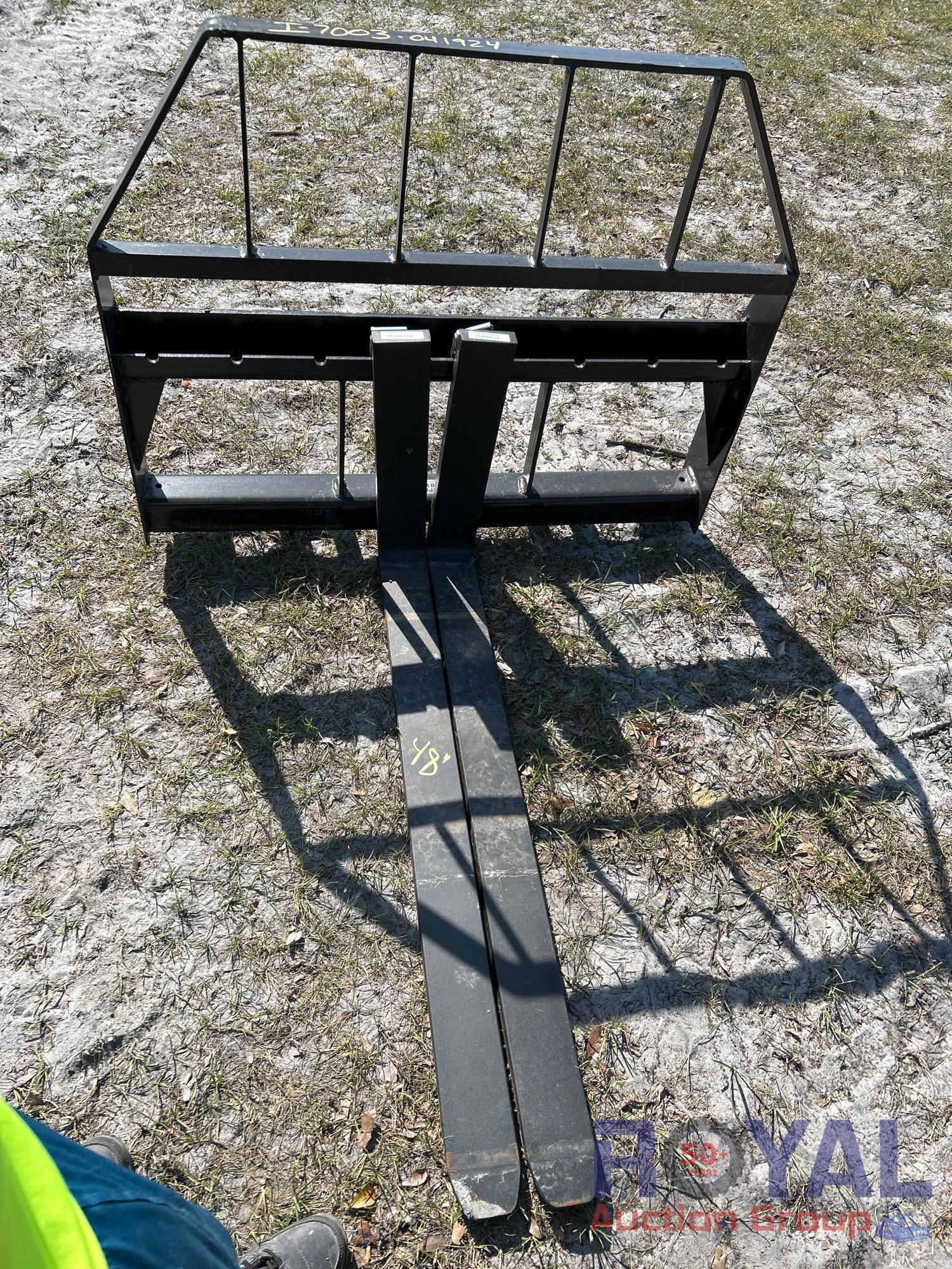 2024 Kivel 48in Fork Skid Steer Attachment