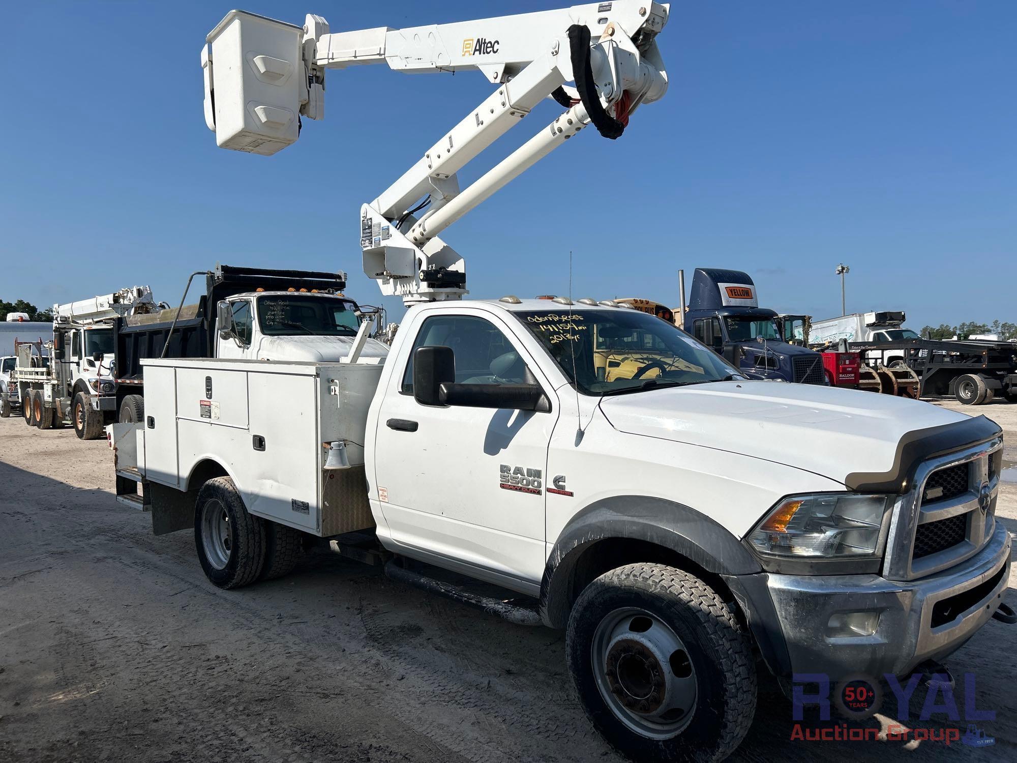 2013 Ram 5500 4x4 Altec AT37G Bucket Truck