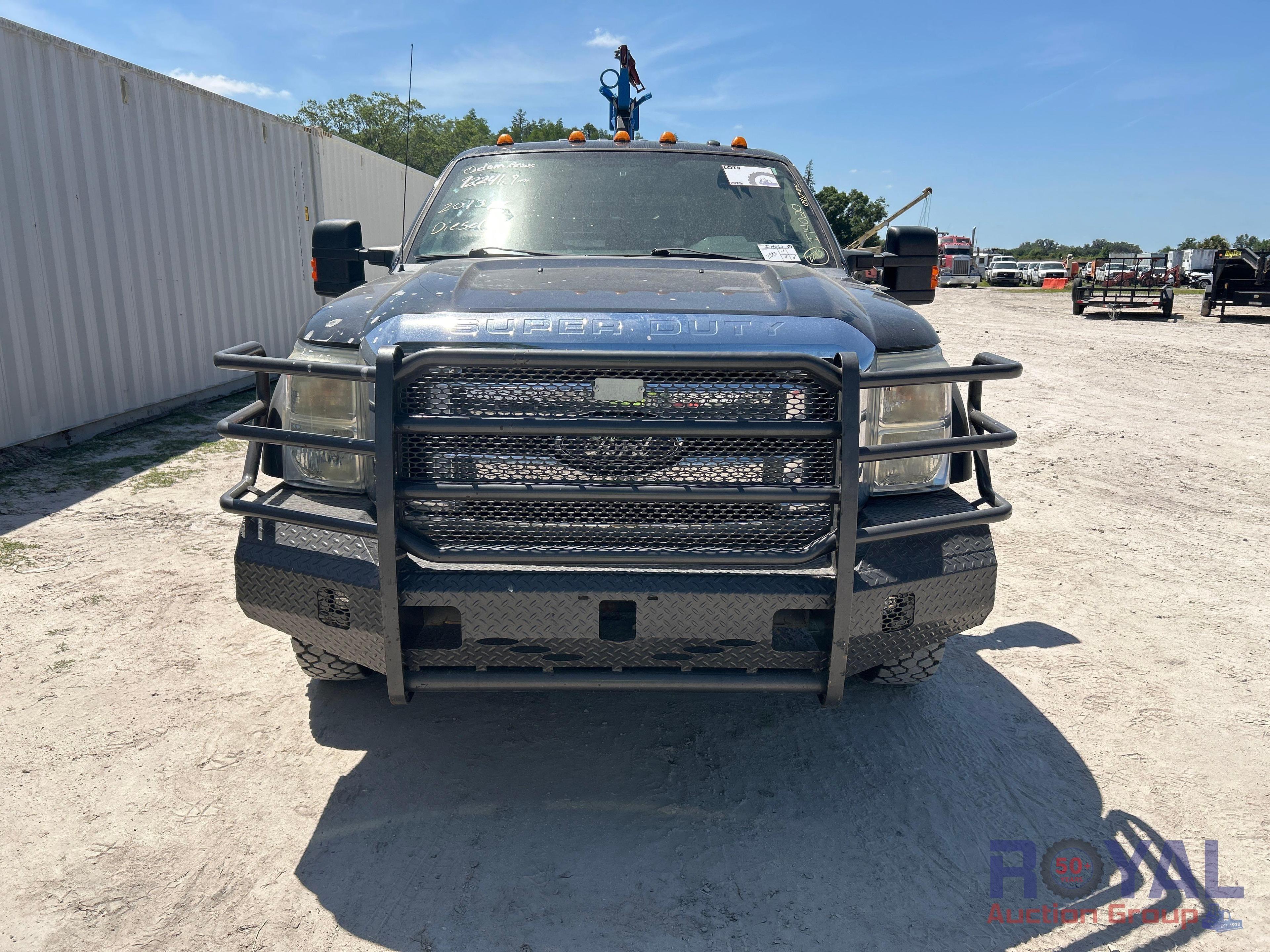 2013 Ford F450 4x4 Crew Cab Little Beaver LS300 Drill Rig Truck