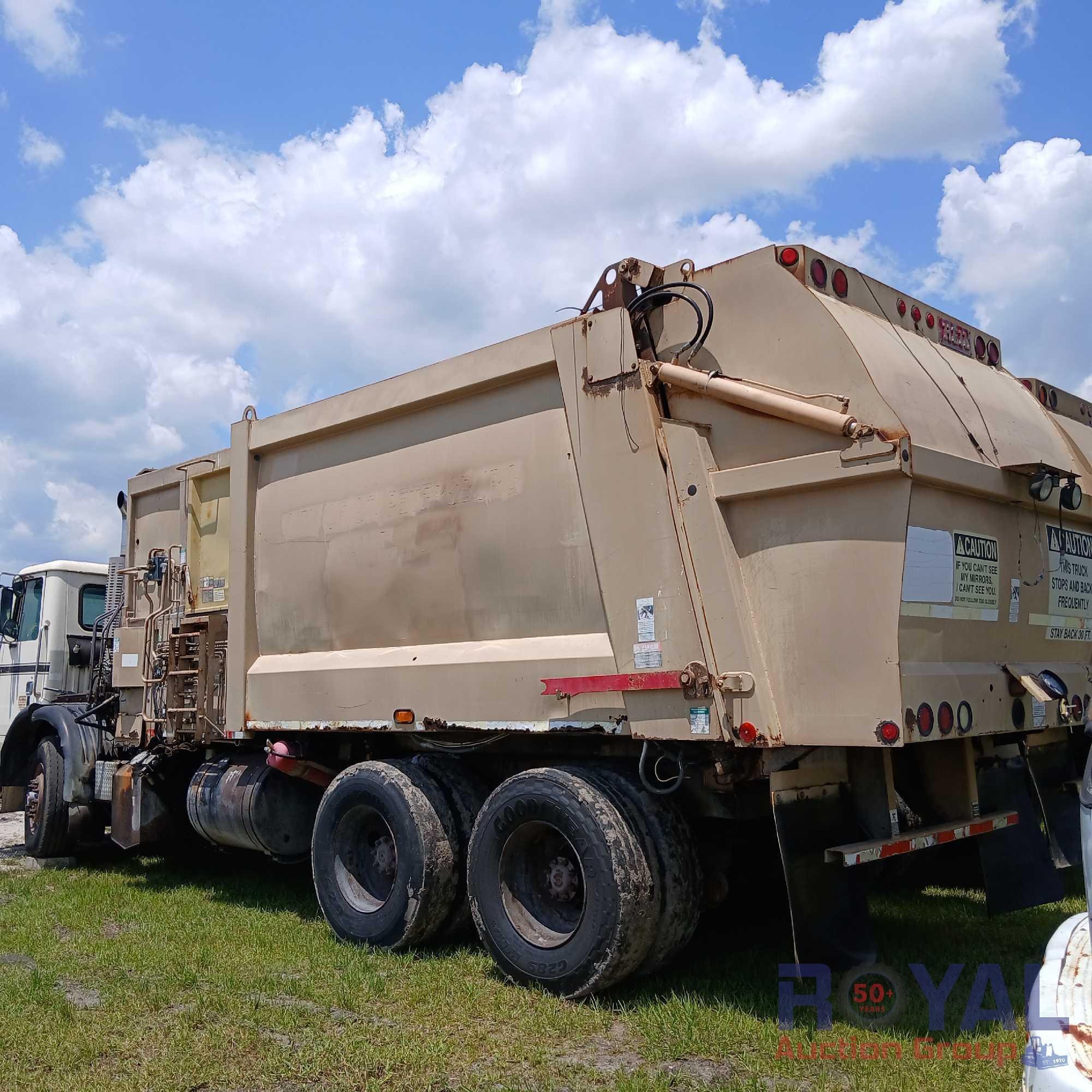 2006 Autocar WX Heil 612-3661 28Yd Side Loader Garbage Truck