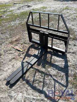 2024 48-inch Kivel skid steer fork attachment