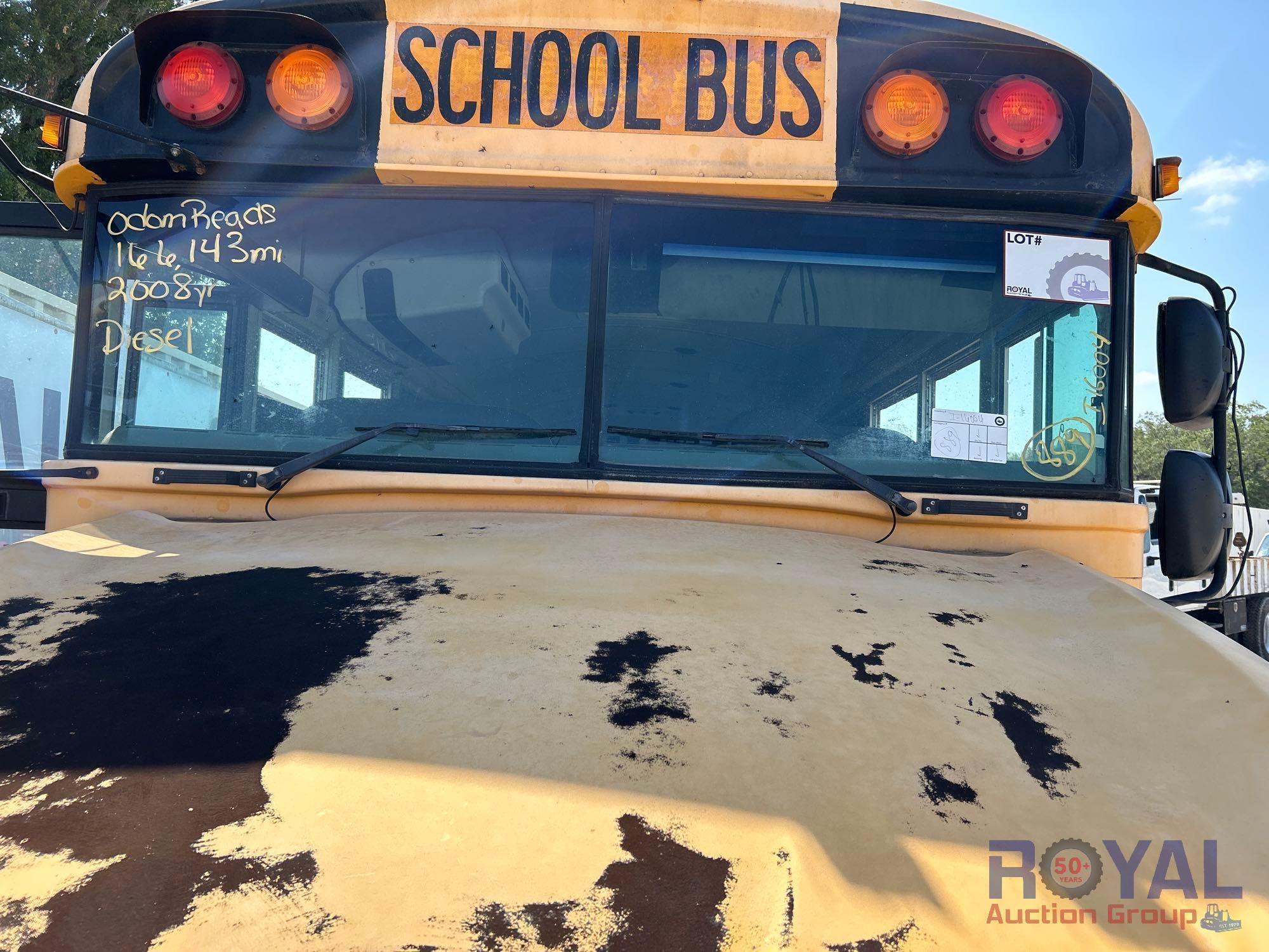 2008 Blue Bird BB Conventional 72 Passenger School Bus