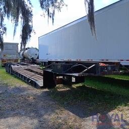 1982 Font Tri-Axle Low Boy Trailer 17 Ft well