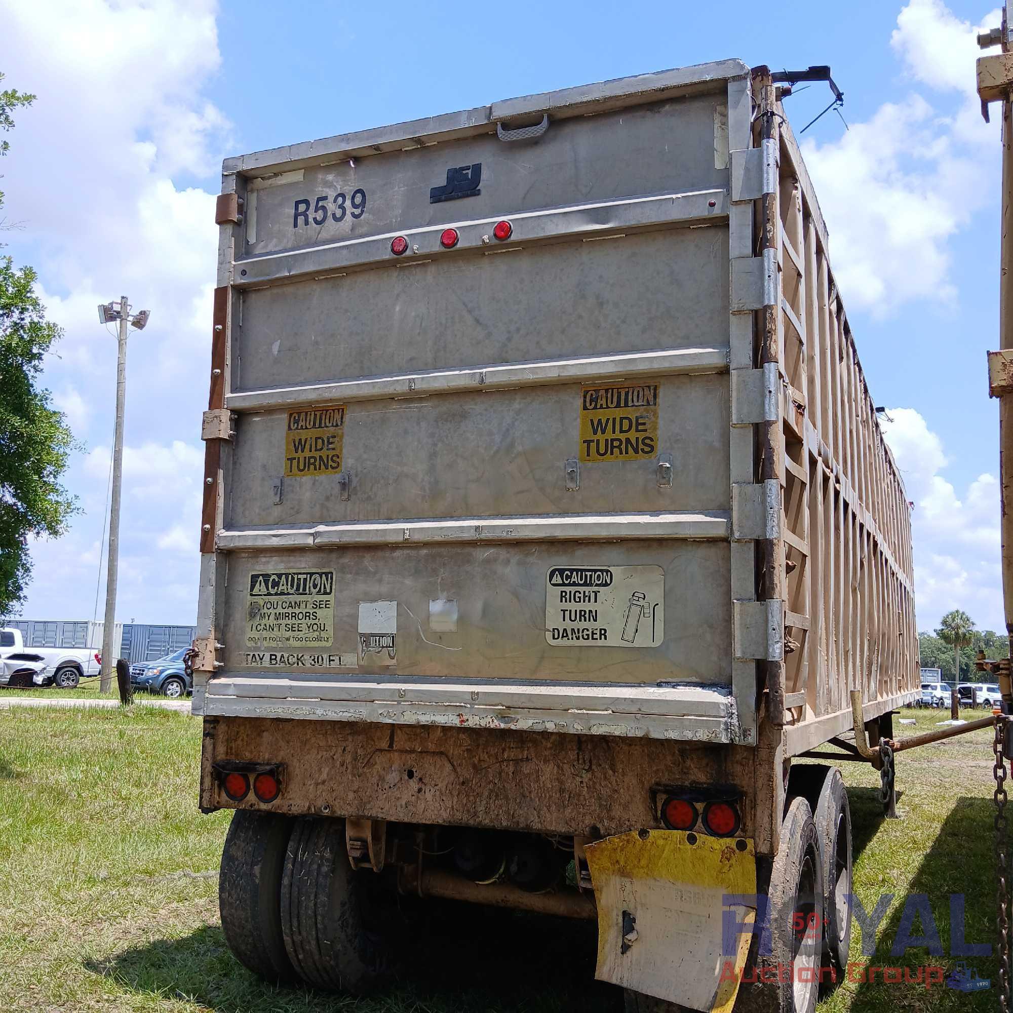 2006 J and J SP0 04 T/A 38 Ft Push Out Sludge Trailer