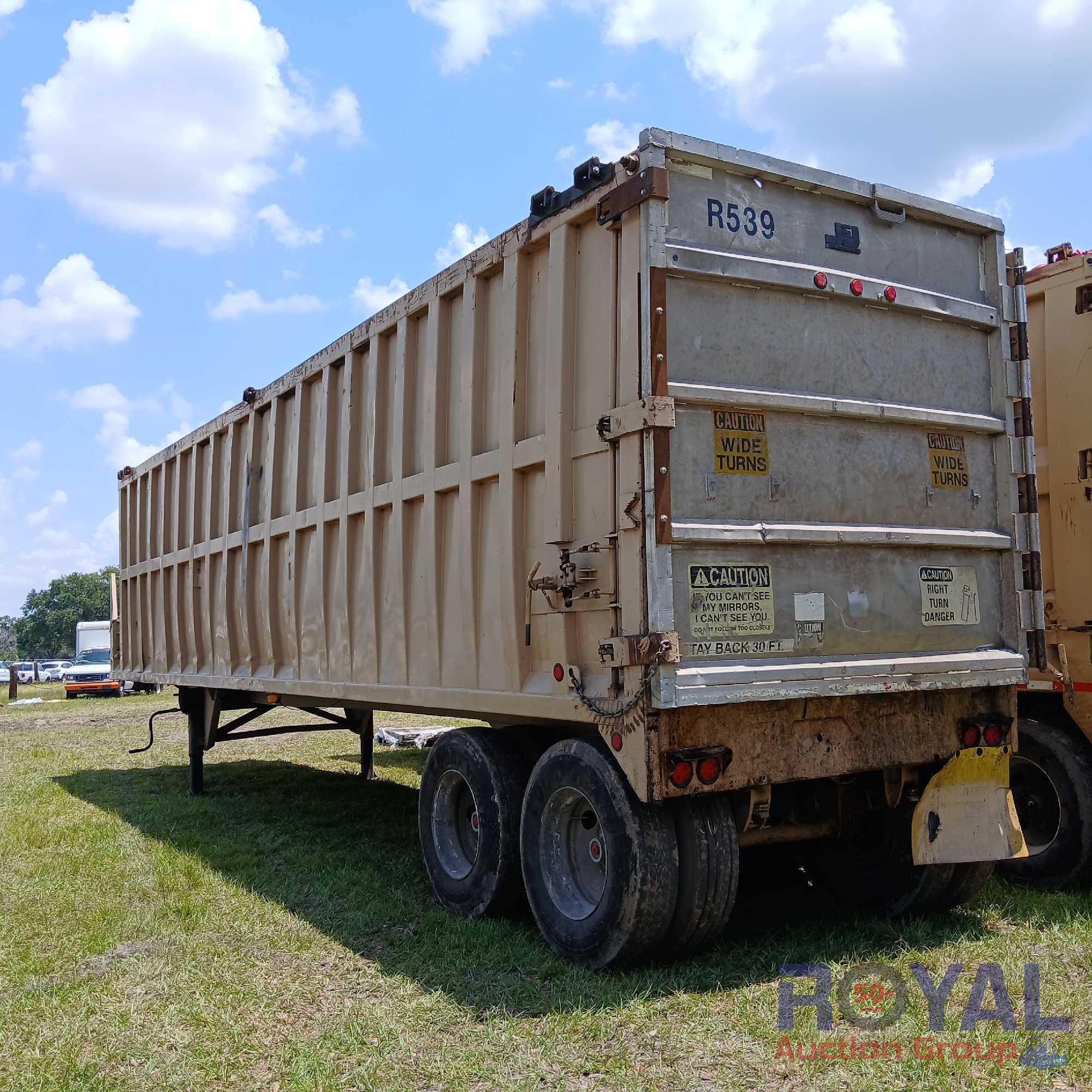 2006 J and J SP0 04 T/A 38 Ft Push Out Sludge Trailer