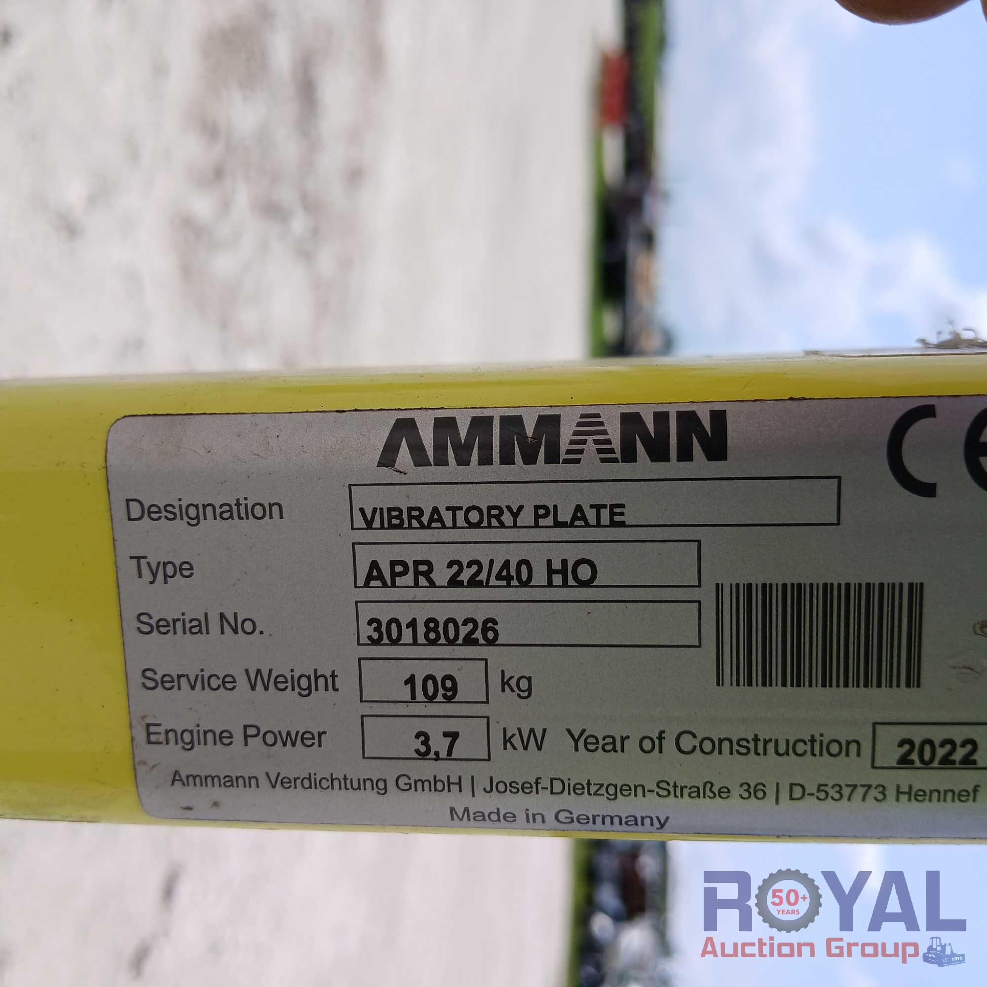 2022 Ammann APR 22/40 Reversible Plate Compactor