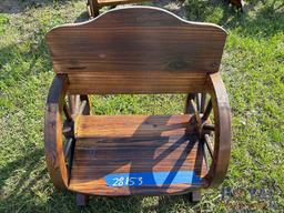 Wooden Wagon Wheel Chair